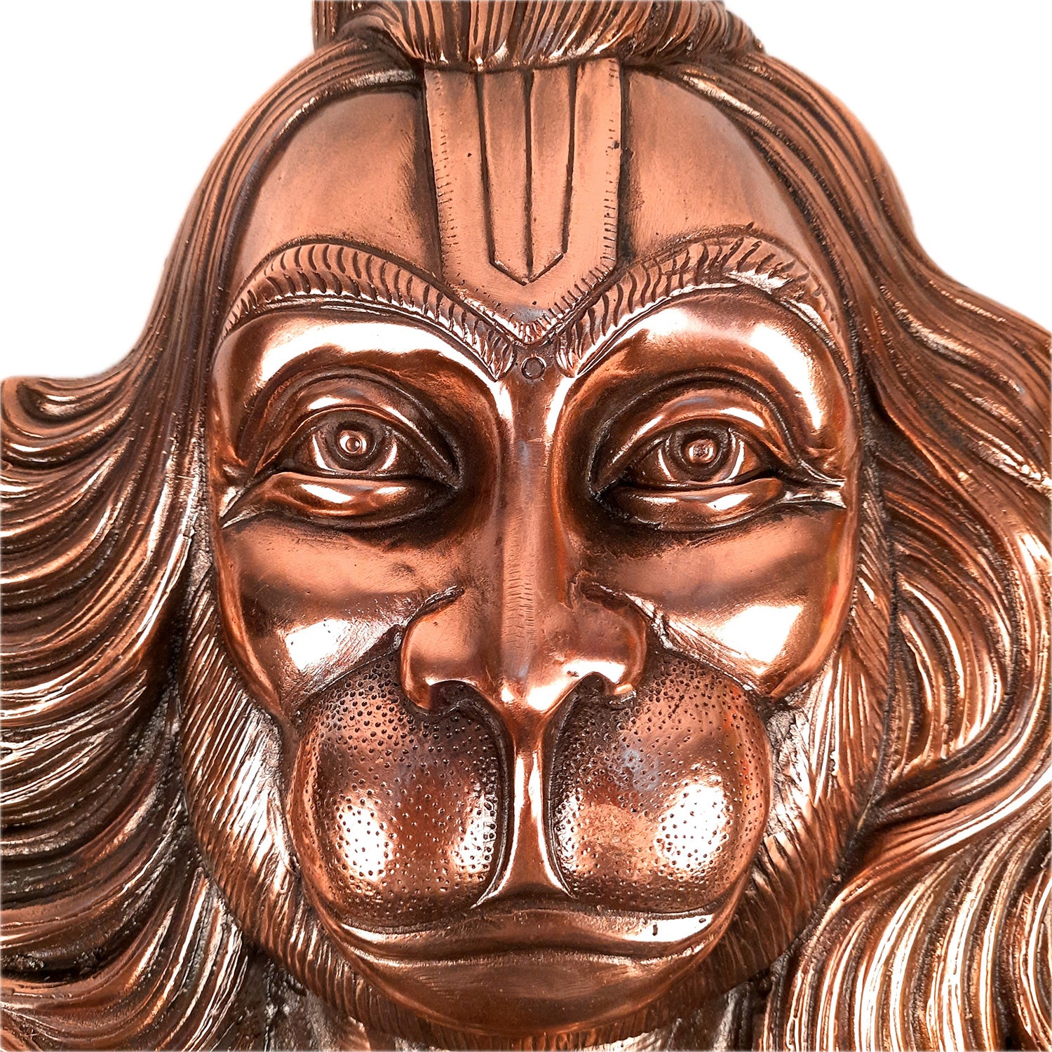 Lord Hanuman Wall Hanging | Bajarangbali Face Wall Statue - for Puja, Home, Entrance, Gift & Living Room Decor - apkamart