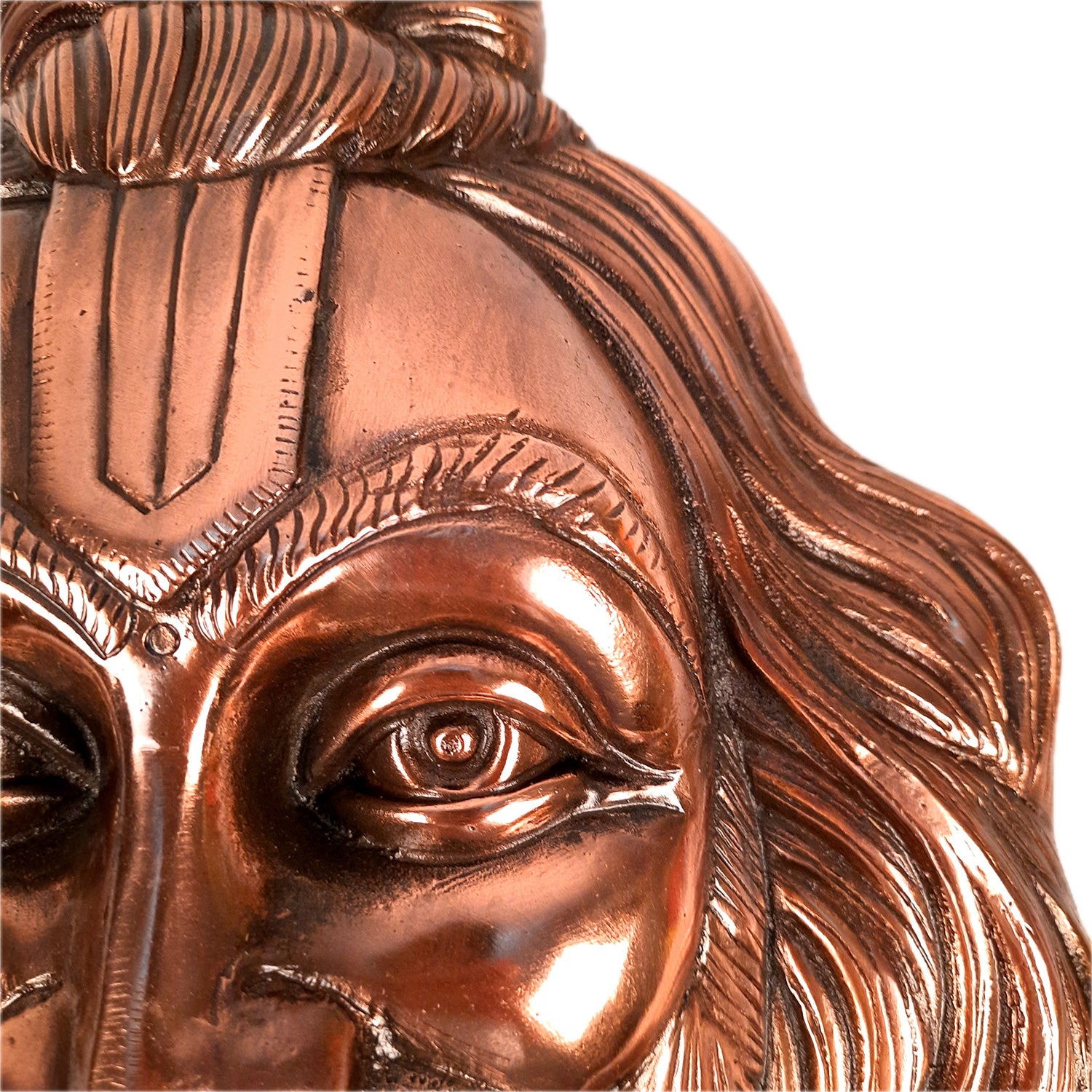 Lord Hanuman Wall Hanging | Bajarangbali Face Wall Statue - for Puja, Home, Entrance, Gift & Living Room Decor - apkamart