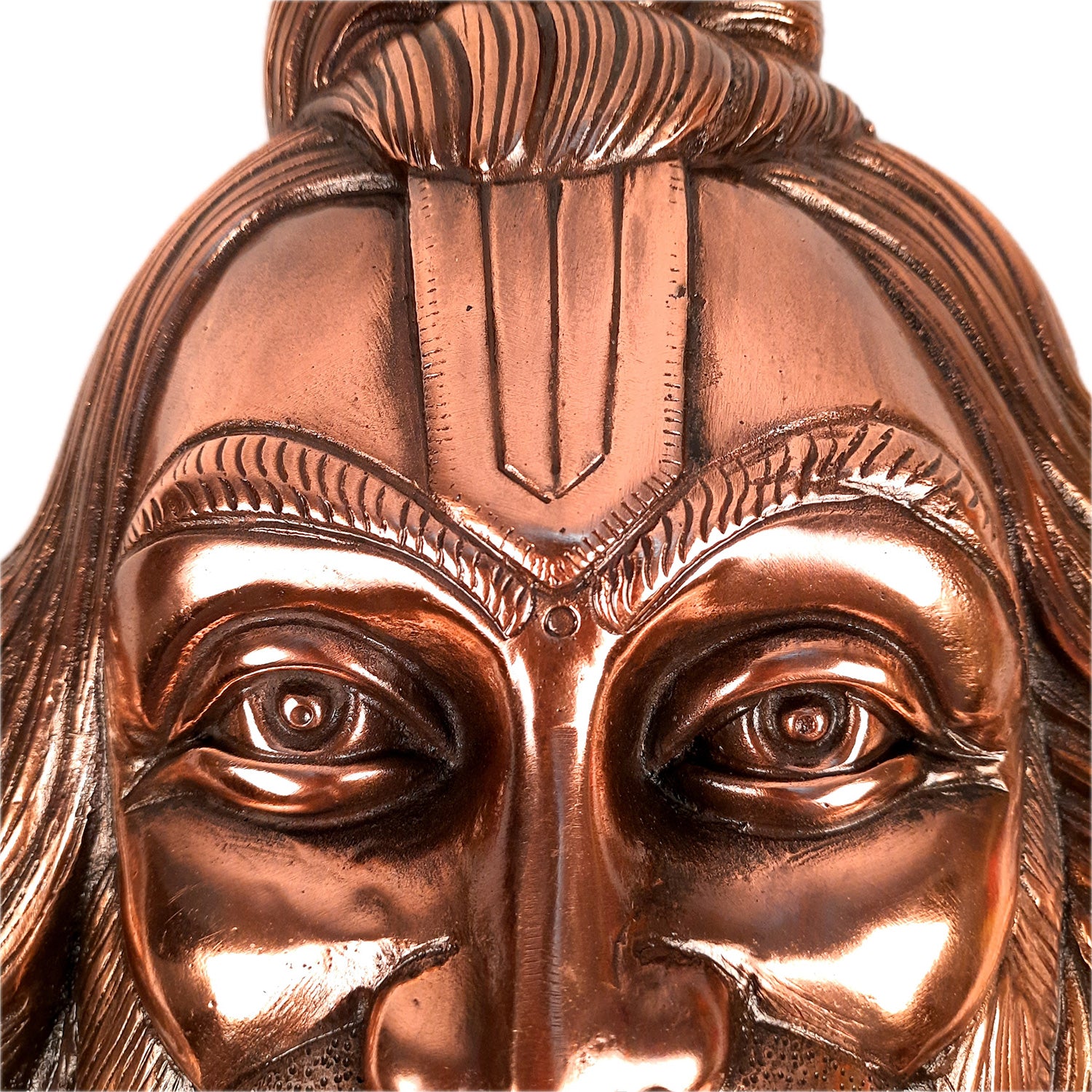 Lord Hanuman Wall Hanging | Bajarangbali Face Wall Statue - for Puja, Home, Entrance, Gift & Living Room Decor - apkamart