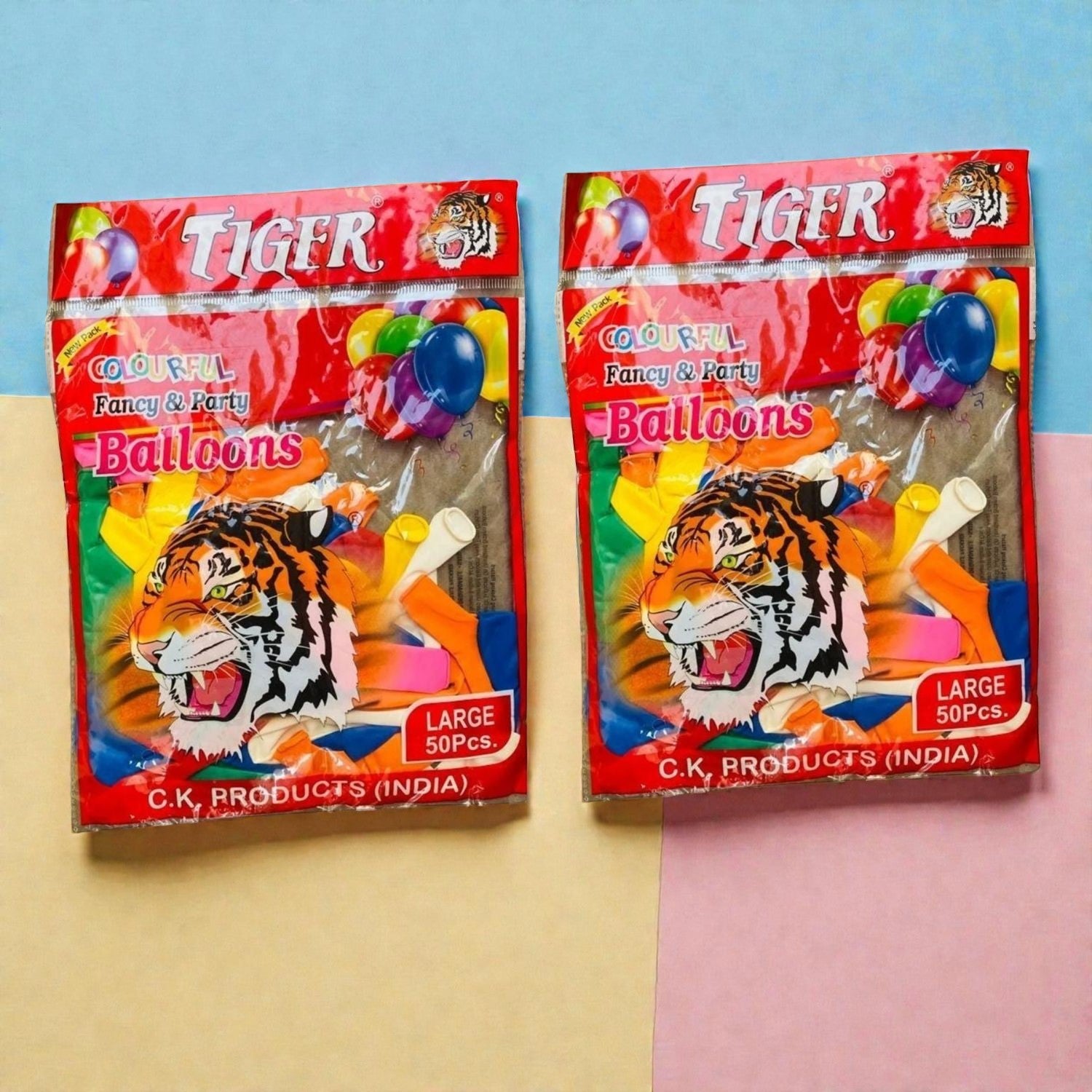 Birthday Balloons Happy Birthday Balloons | Party Balloons | Balloons for Kids Colorful Birthday Decorations for Home School Events - (Each Packet Has 50 Pieces) - Apkamart #Style_Pack Of 2