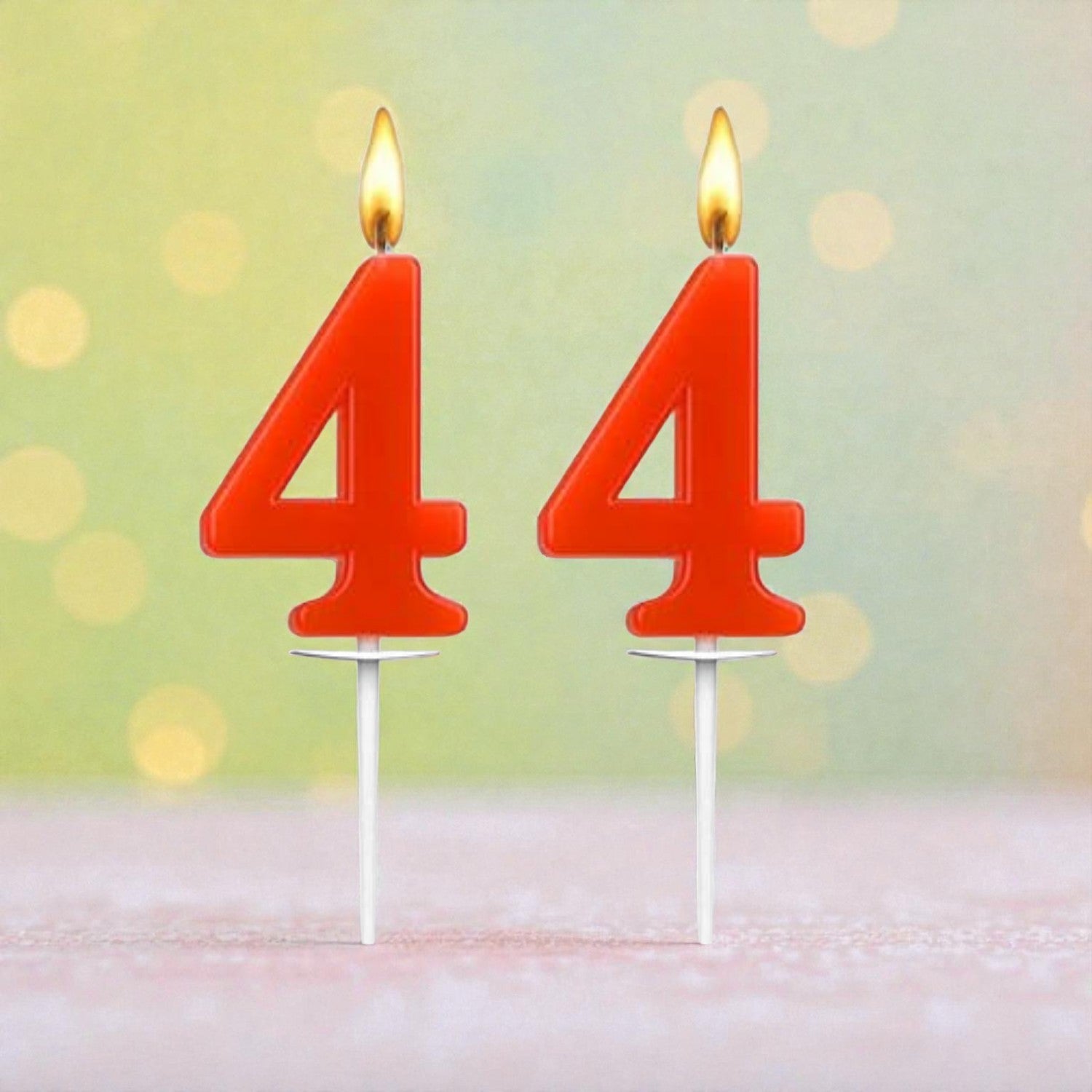 Birthday Number Candle for Cake Decoration | Numerical Birthday Candle for Kids & Adults | Happy Birthday Cake Candle for Home Parties, School Events - (Pack Of 2) - Apkamart #Style_No 4