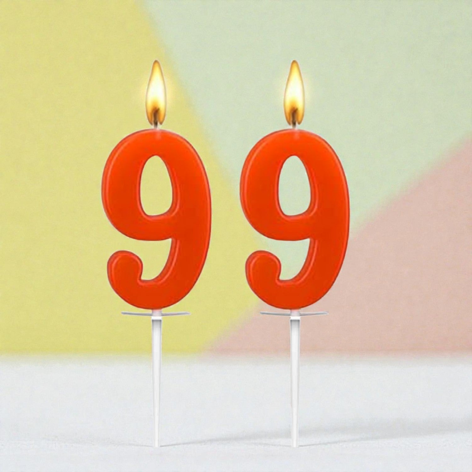 Birthday Number Candle for Cake Decoration | Numerical Birthday Candle for Kids & Adults | Happy Birthday Cake Candle for Home Parties, School Events - (Pack Of 2) - Apkamart #Style_No 9