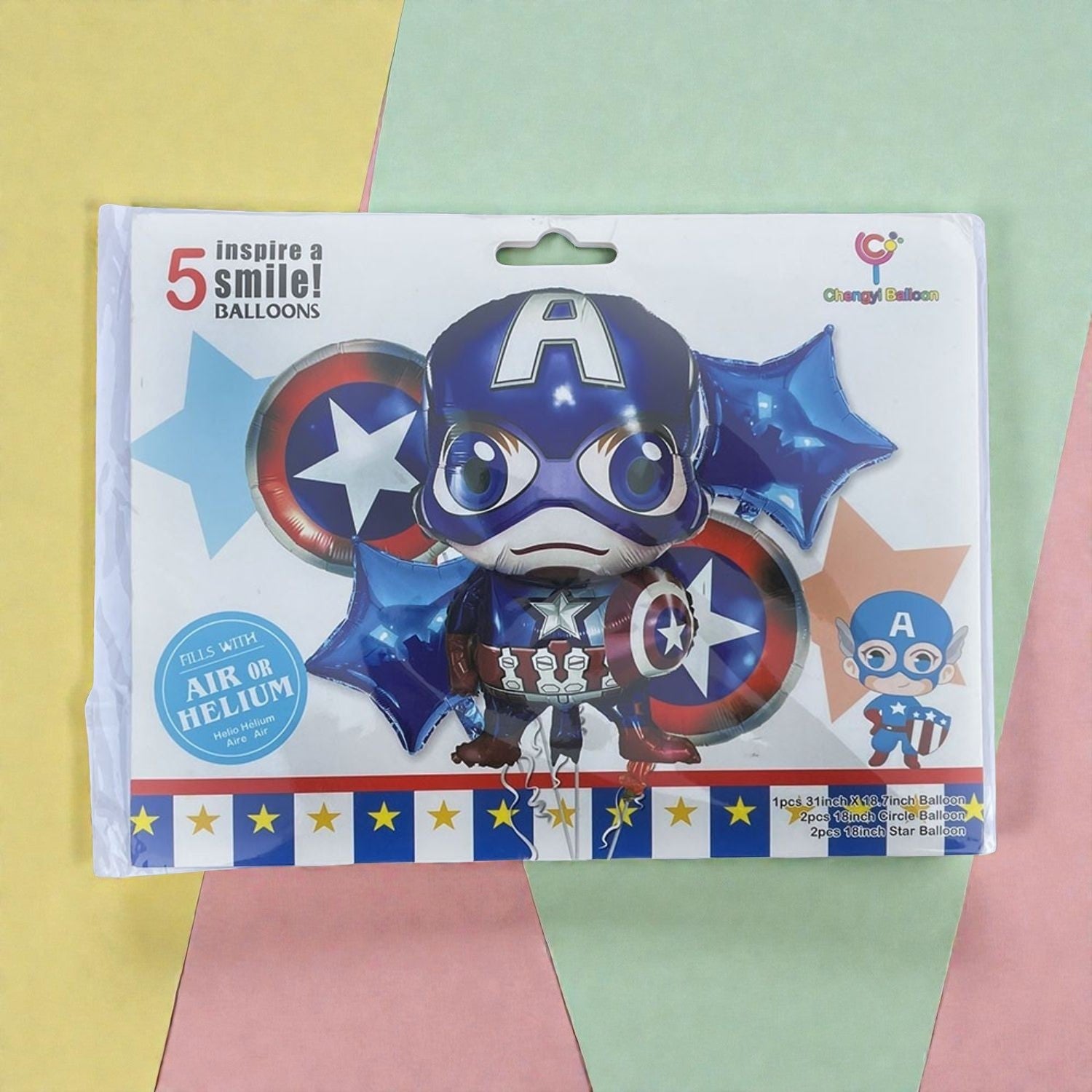 Avengers Design Birthday Balloons | Happy Birthday Balloons | Party Balloons Balloons for Kids Colorful Birthday Decorations for Home School Events - Apkamart #Style_Pack Of 1