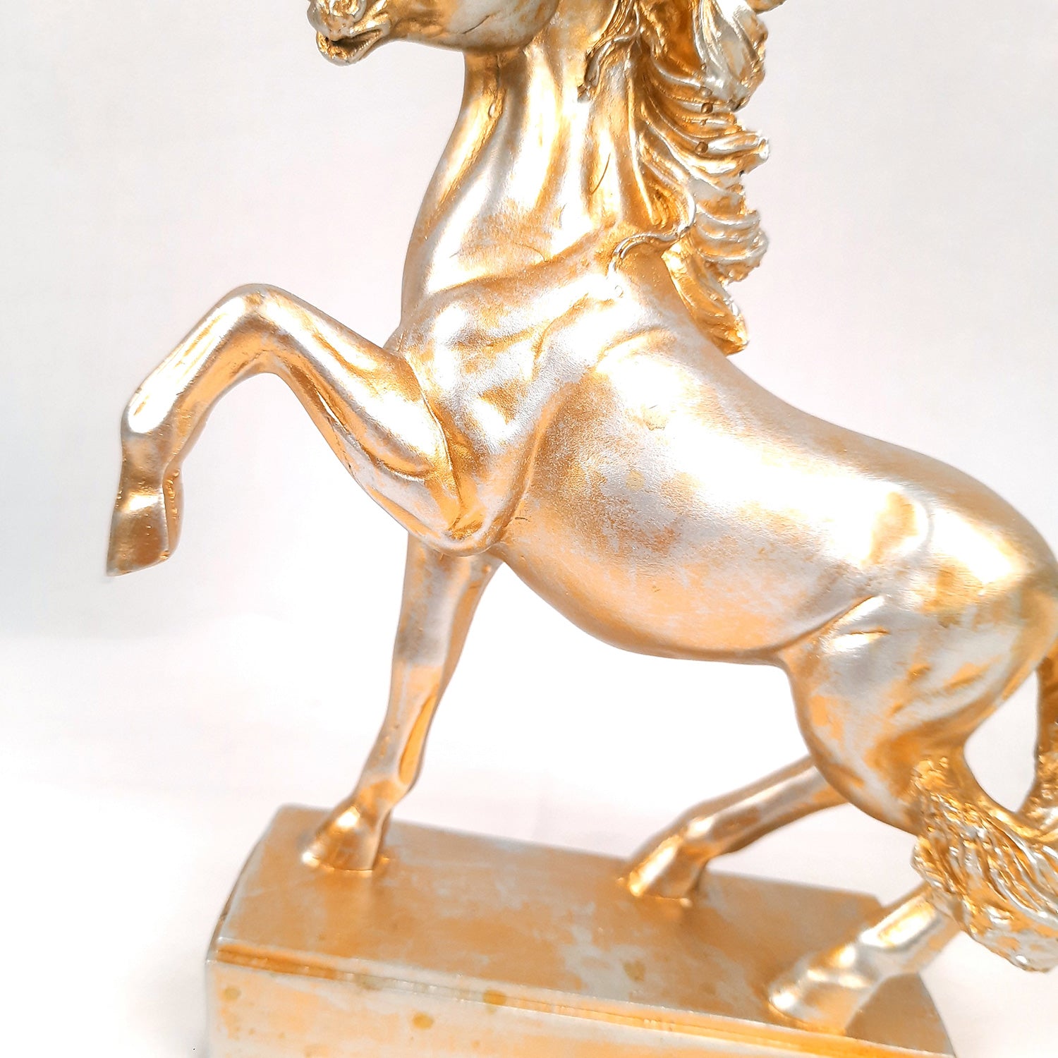 Horse Statue With Detachable Tray For Keeping Small Plant / Chocolates | Horse Showpiece - for Home, Table, Shelf, Good Luck, Vastu & Office Desk Decor - 10 Inch - Apkamart