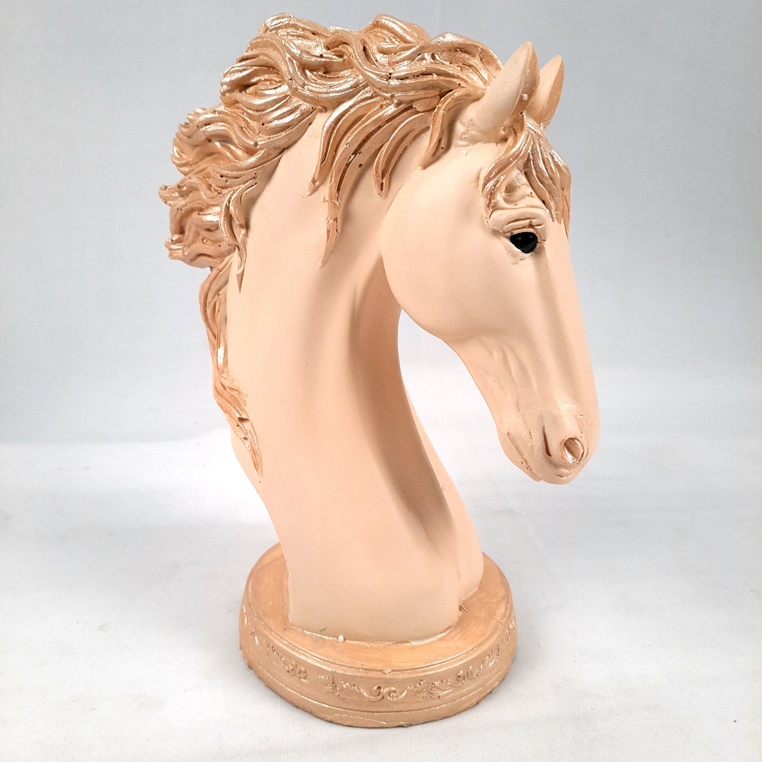 Horse Showpiece | Horse Head Statue | Fengshui Figurines - for Home, Living Room Decor, Gifts, for Wealth - 9 Inch - apkamart #Color_White