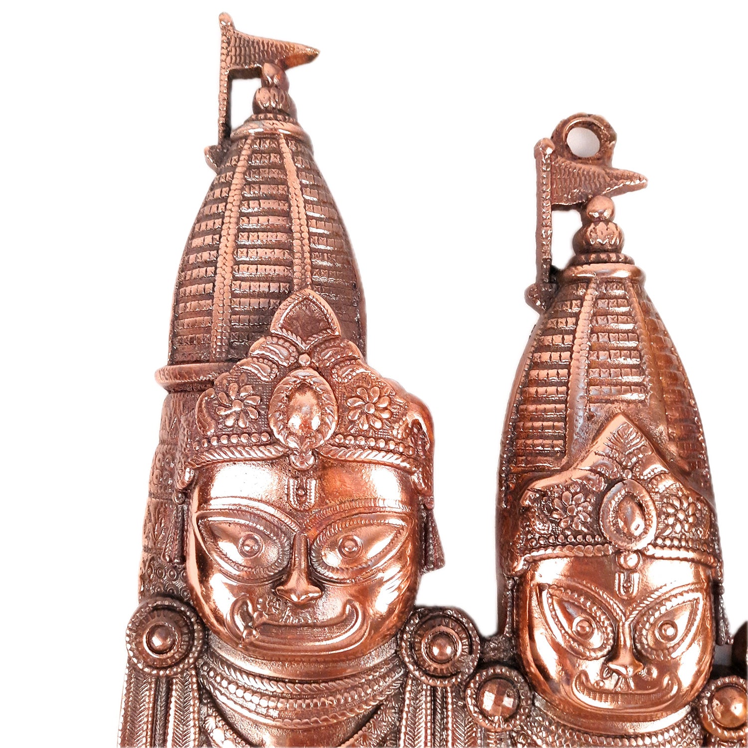 Lord Jagannath, Balaram and Subhadra Wall Hanging Idol Statue | Trimurty for Home Temple, Pooja, Decor, Gift - apkamart