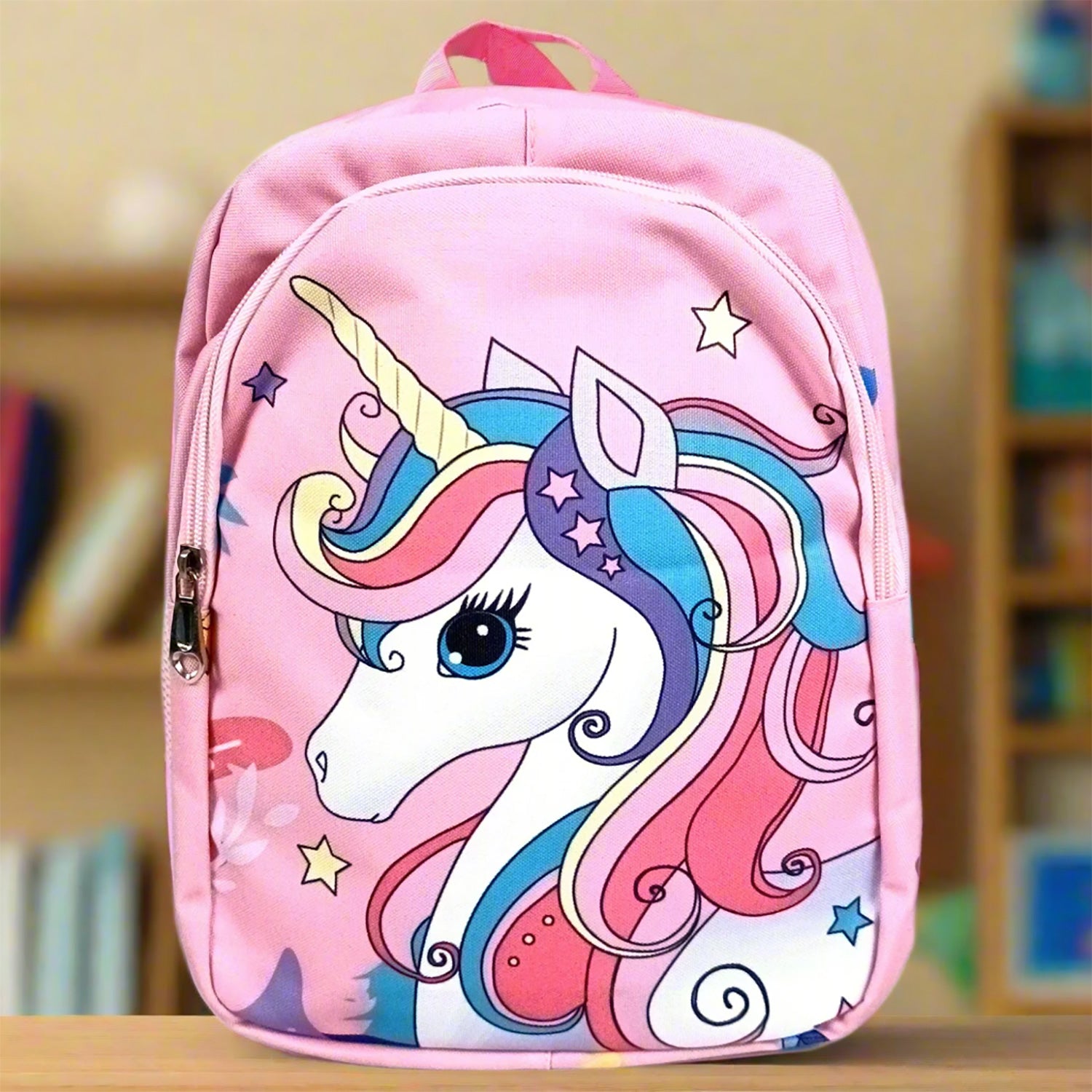 School Backpack | Kids Bag | Unicorn Bags | Casual / Picnic / Tuition Bag - for School Boys & Girls, Little Kids, Students, Preschool & Gifts - Apkamart #Colour_Light Pink