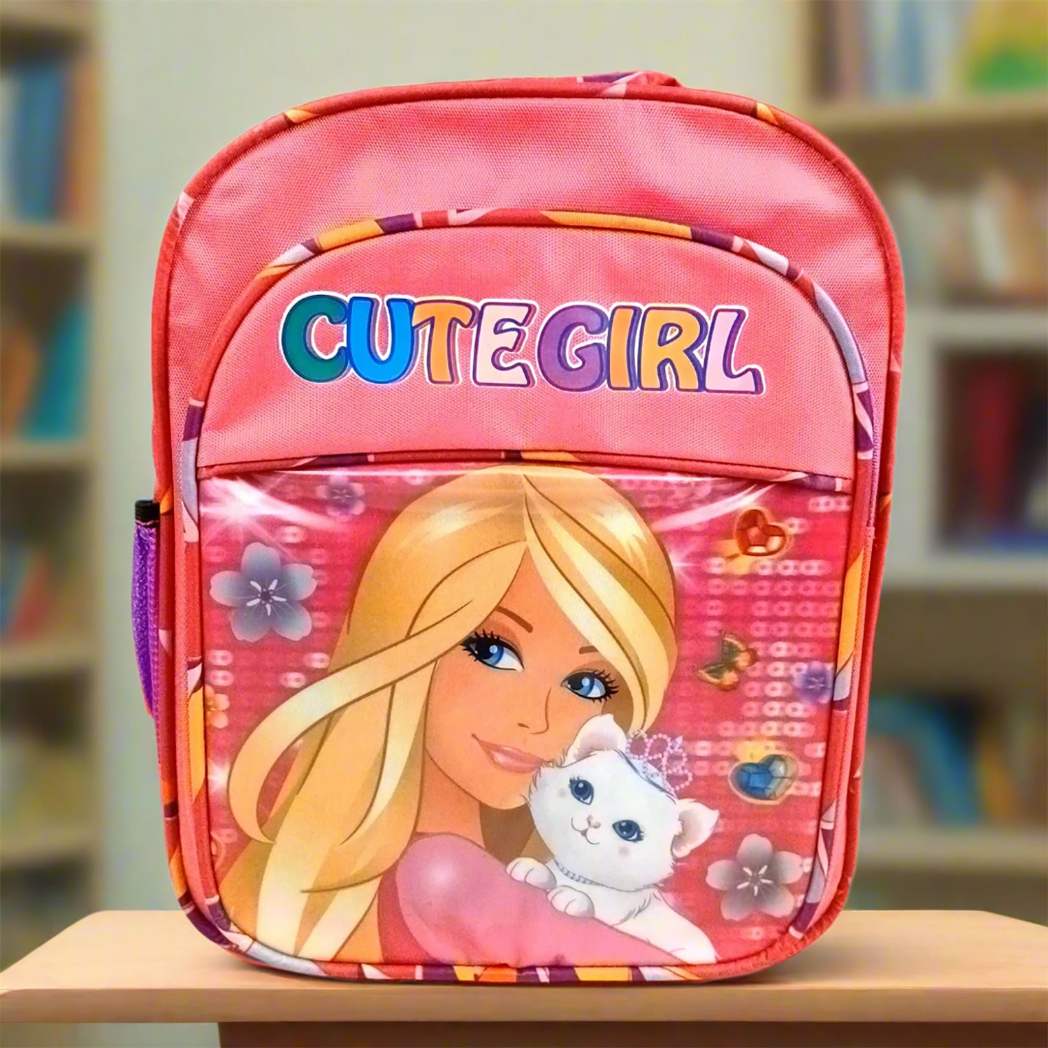 Kids School Bag | Waterproof Backpack Bags - Barbie Design | Casual / Picnic / Tuition Bag - for School Boys & Girls, Children, Students & Gifts - Apkamart