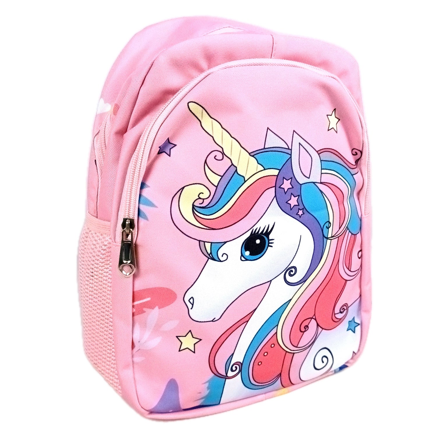 School Backpack | Kids Bag | Unicorn Bags | Casual / Picnic / Tuition Bag - for School Boys & Girls, Little Kids, Students, Preschool & Gifts - Apkamart #Colour_Light Pink