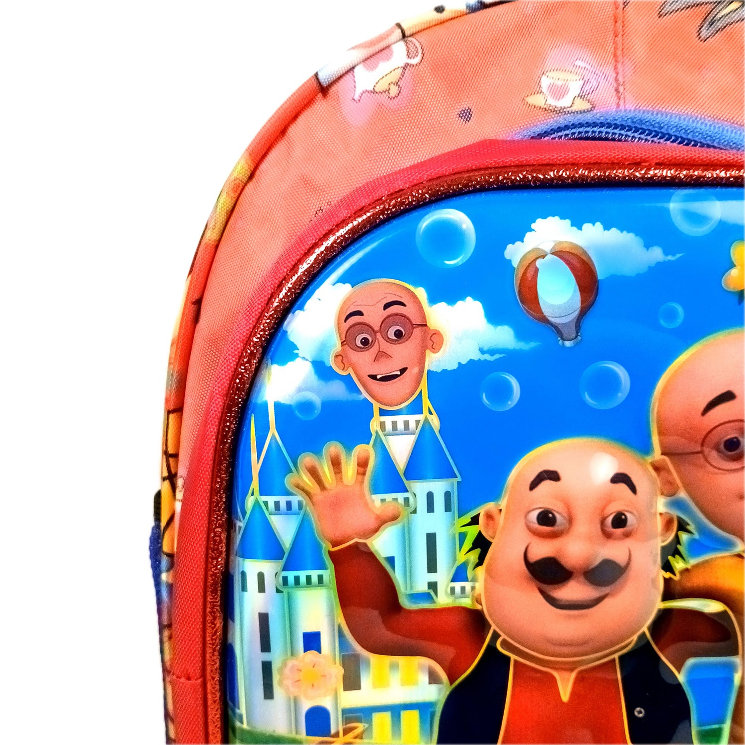 Kids School Bag | Waterproof Backpack Bags - Motu Patlu Design | Casual / Picnic / Tuition Bag - for School Boys & Girls, Children, Students & Gifts - Apkamart