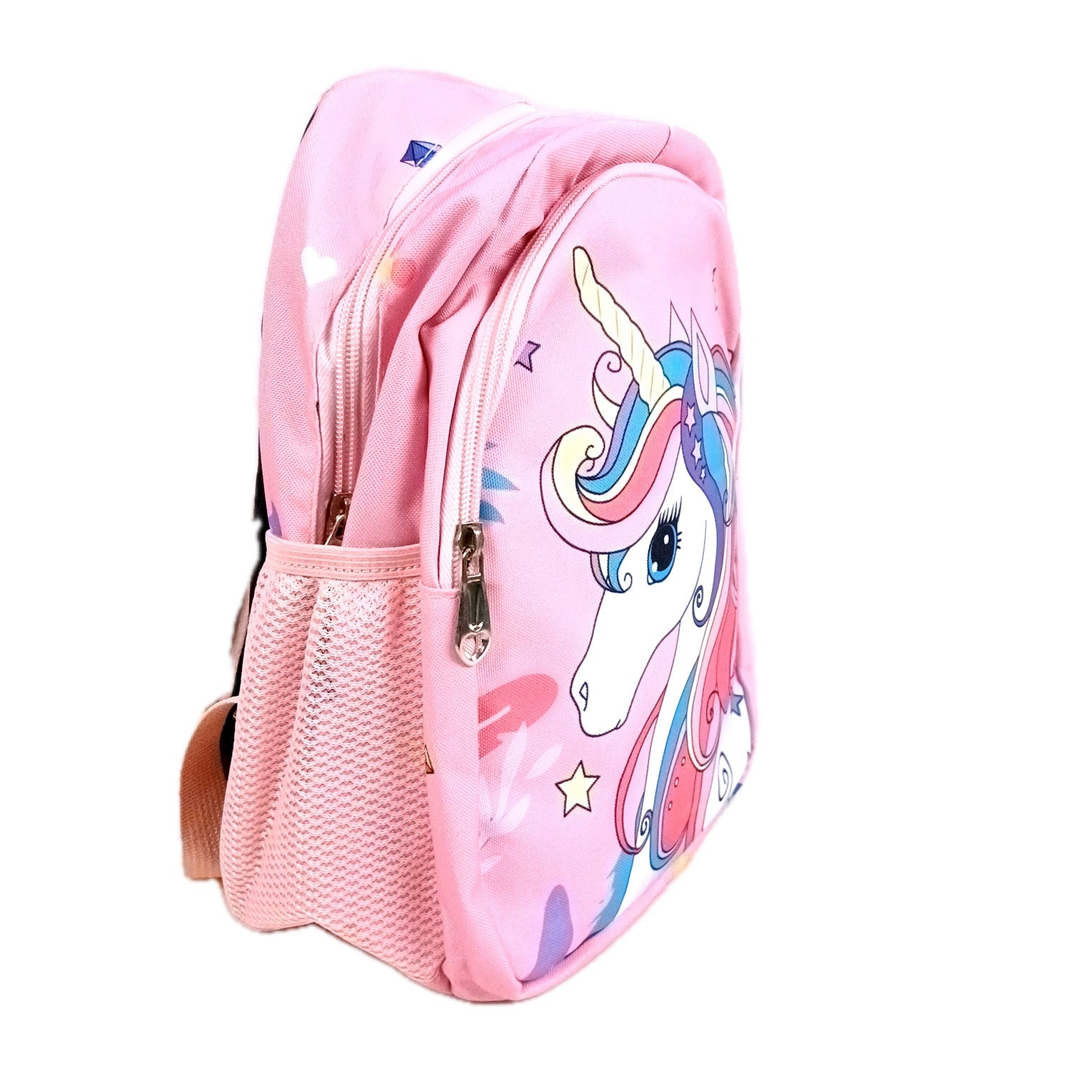 School Backpack | Kids Bag | Unicorn Bags | Casual / Picnic / Tuition Bag - for School Boys & Girls, Little Kids, Students, Preschool & Gifts - Apkamart #Colour_Light Pink