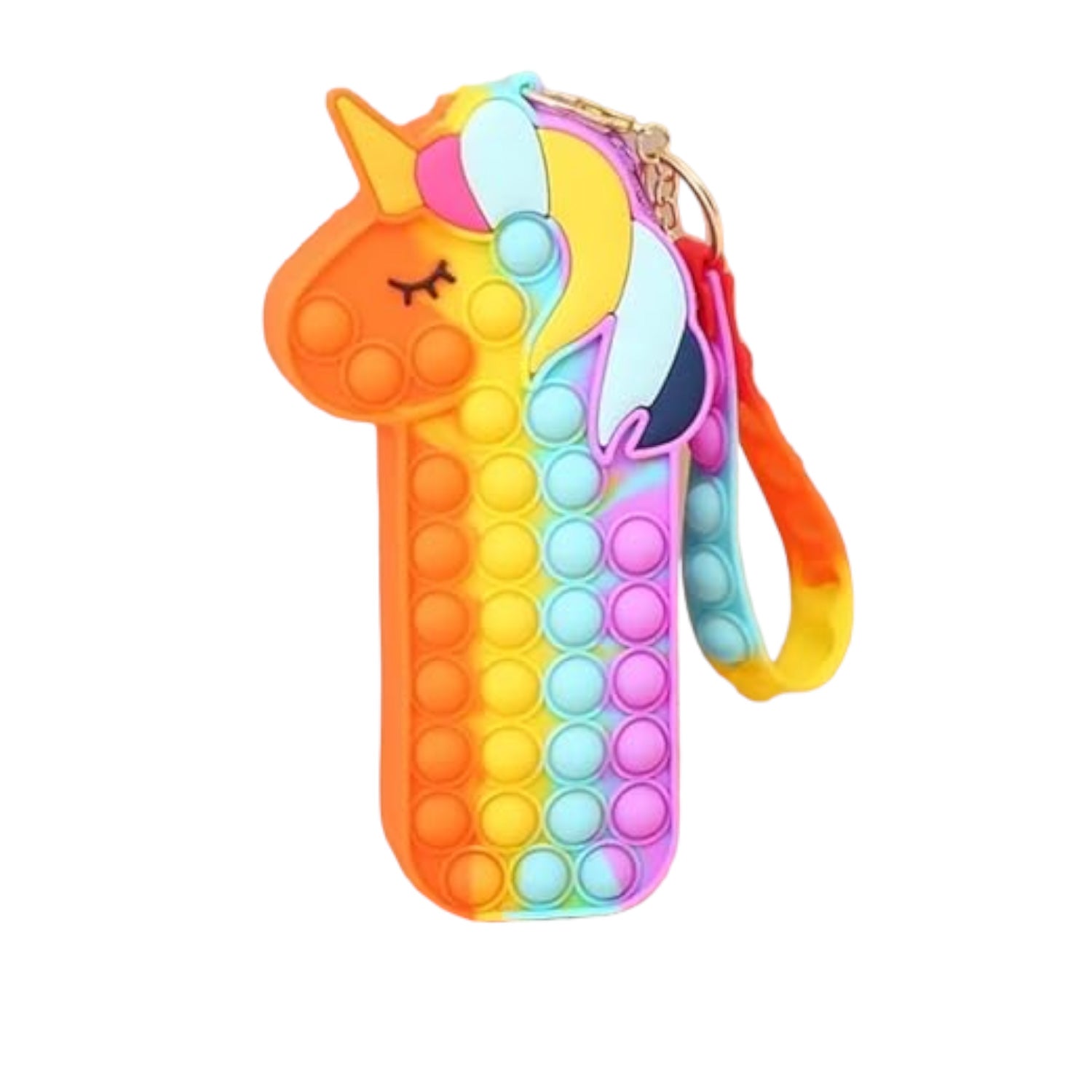 Pop It Pouch Unicorn | Pencil Box / Pen - Pencil Case | Pop It Toy | POP IT Bubble Pouch | Multifunctional Zipper Pouch - For School, College, Girls, Kids Birthday Gift & Return Gifts