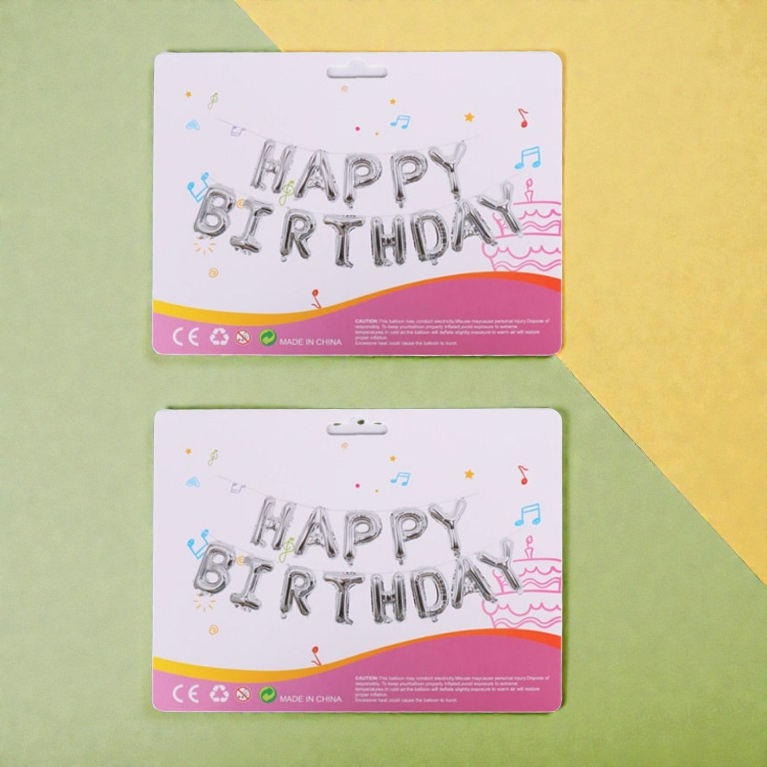 Happy Birthday Balloons |Party Balloons| Balloons for Kids Colorful Birthday Decorations for Home School Events - Apkamart #Style_ pack Of 2