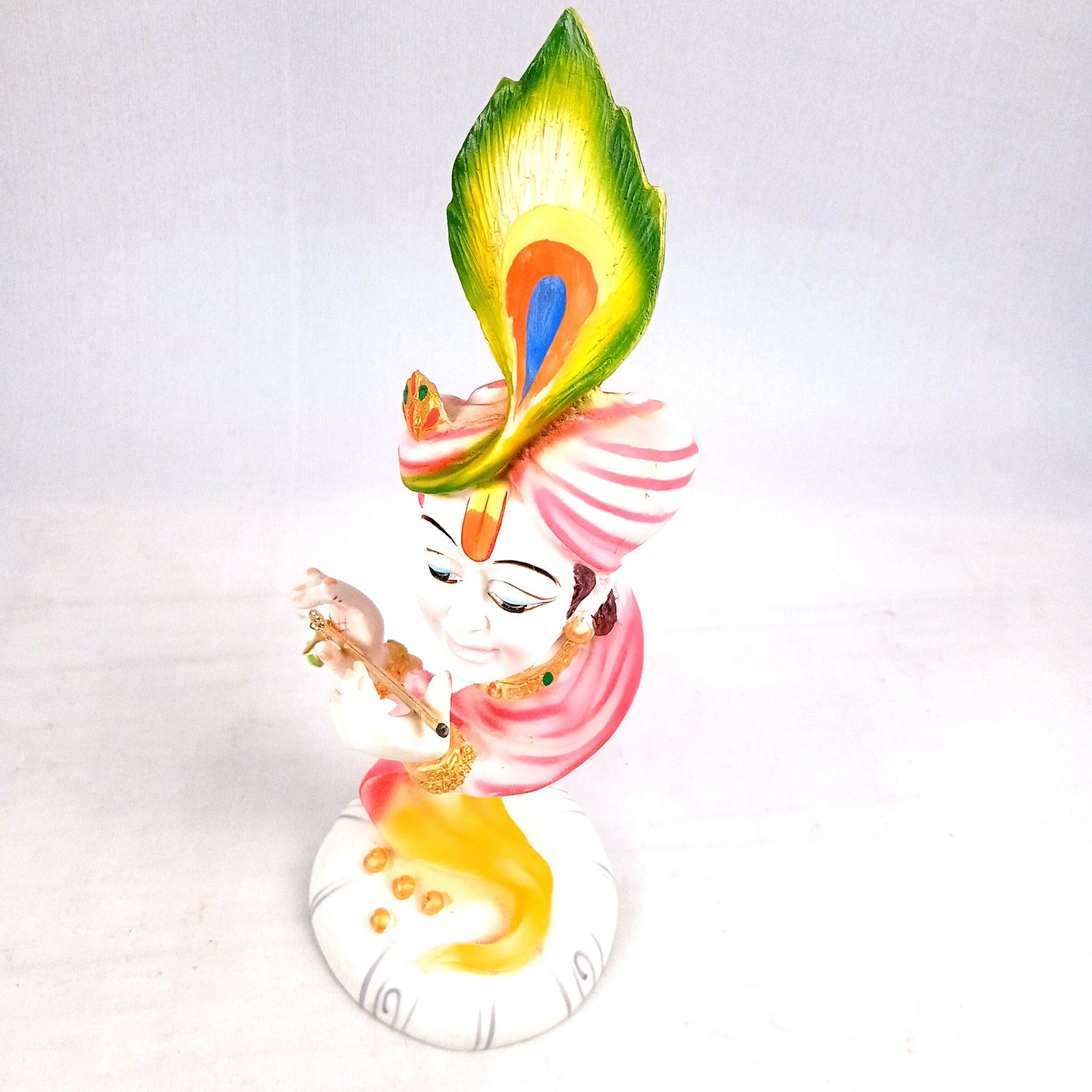 Krishna Statue | Shri Krishna Idol | Lord Krishna Murti - for Home, Living Room, Office, Puja , Entrance Decoration & Gifts - 13 Inch - Apkamart #Style_Design 1