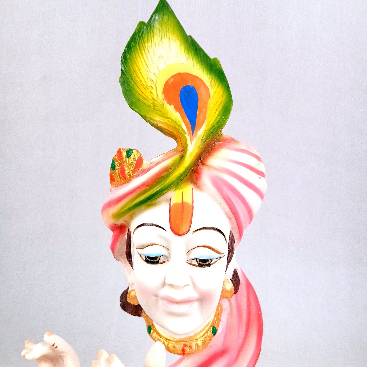 Krishna Statue | Shri Krishna Idol | Lord Krishna Murti - for Home, Living Room, Office, Puja , Entrance Decoration & Gifts - 13 Inch - Apkamart #Style_Design 1