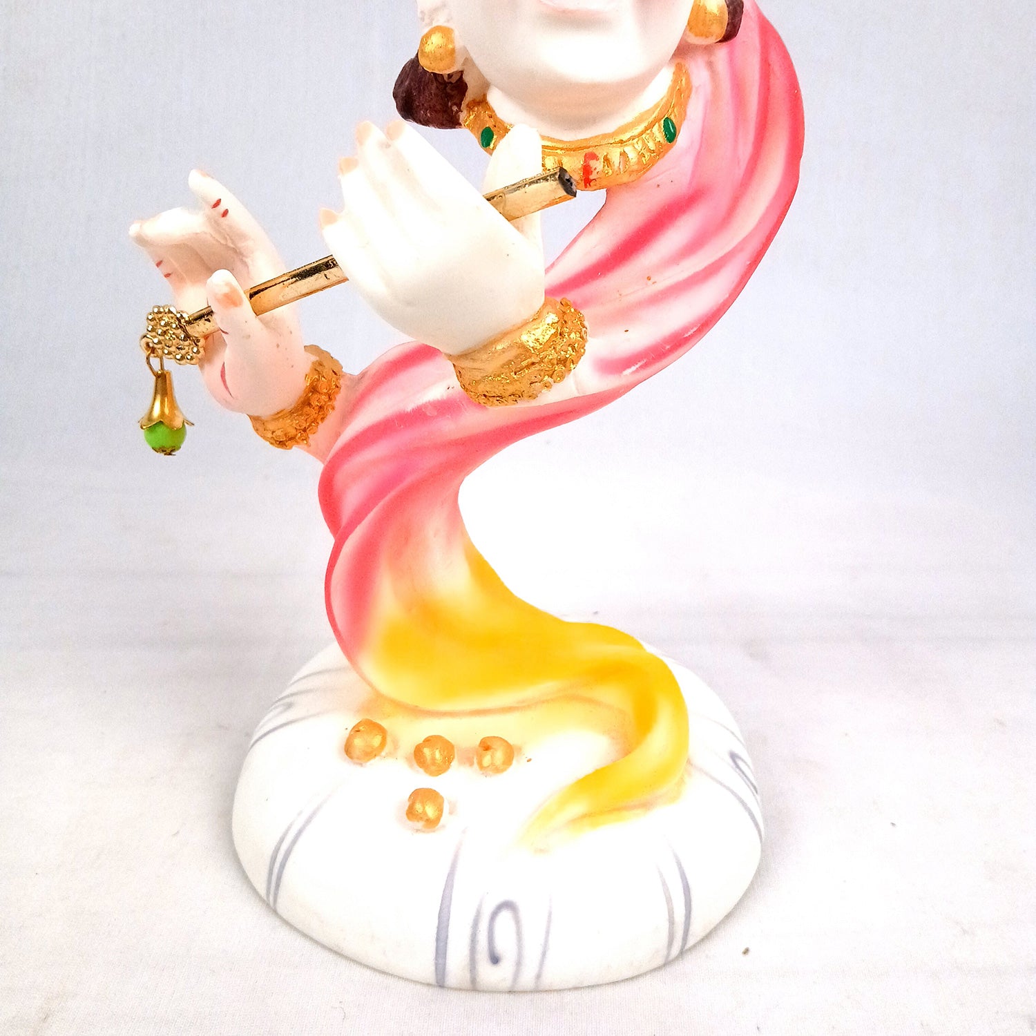 Krishna Statue | Shri Krishna Idol | Lord Krishna Murti - for Home, Living Room, Office, Puja , Entrance Decoration & Gifts - 13 Inch - Apkamart #Style_Design 1