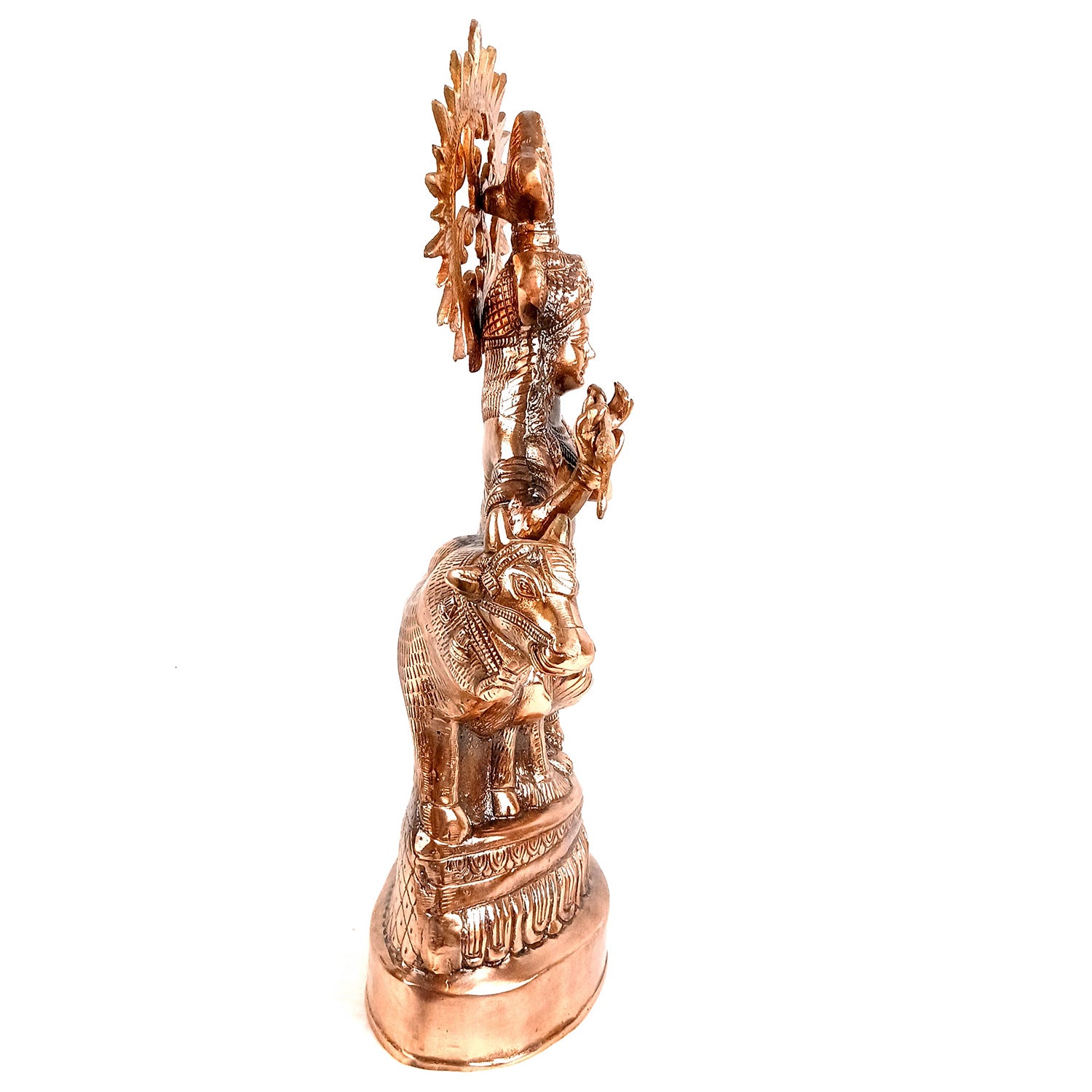 Krishna Statue | Shri Krishna With Cow Idol Murti - for Home, Table, Living Room, Office, Puja , Entrance Decoration & Gifts - 22 Inch - Apkamart