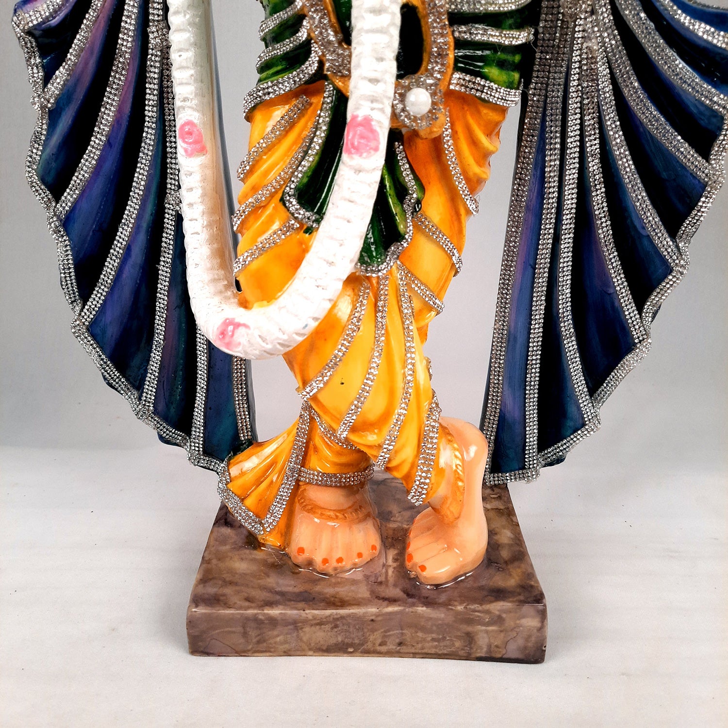 Krishna Idol Statue Big | Krishna Playing Bansuri Murti - for Home Decor, Living Room, Mandir, Temple, Pooja, Table, Office & Gifts - 22 Inch - apkamart