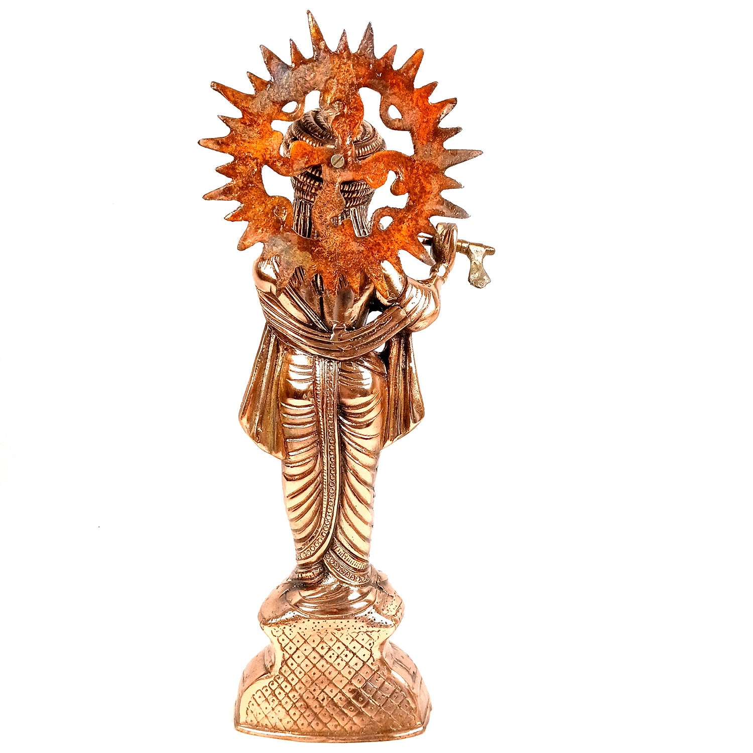 Shri Krishna Statue | Lord Krishna Idol | Big Krishna Playing Flue / Bansuri Murti - for Gift, Home, Living Room, Office, Puja Room Decoration - 20 Inch - Apkamart