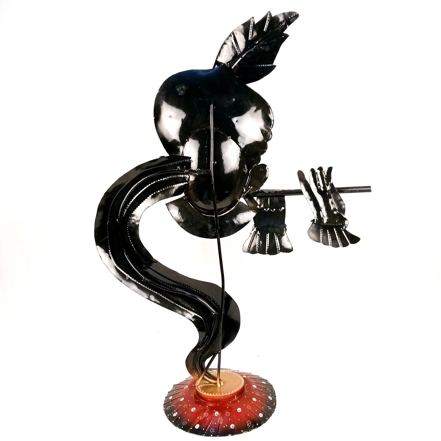 Krishna Idol | Big Lord Krishna Statue | Decorative Krishna Face Murti Showpiece -for Home, Puja Room, Table Decor, Living Room, Office Desk & Gift  - apkamart