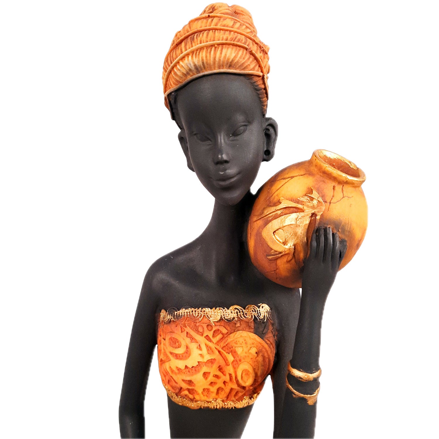 African Women Figurines | Tribal Ladies Sitting with Baby Showpiece - for Home Decor, Table, Living Room & Gift - 15 Inch -apkamart #Style_Design 2