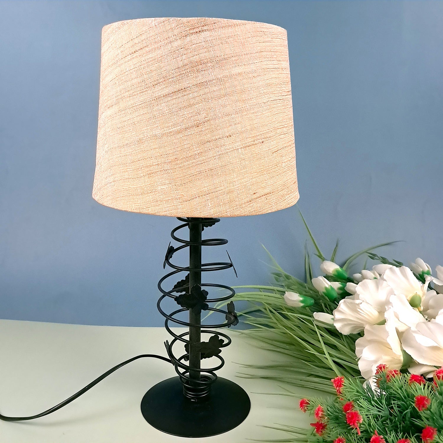 Table Night Lamps | Lamp Light With Stand | Bedside Lamp - for Home Decor, Living Room, Bedroom, Office Decor & Gift - apkamart