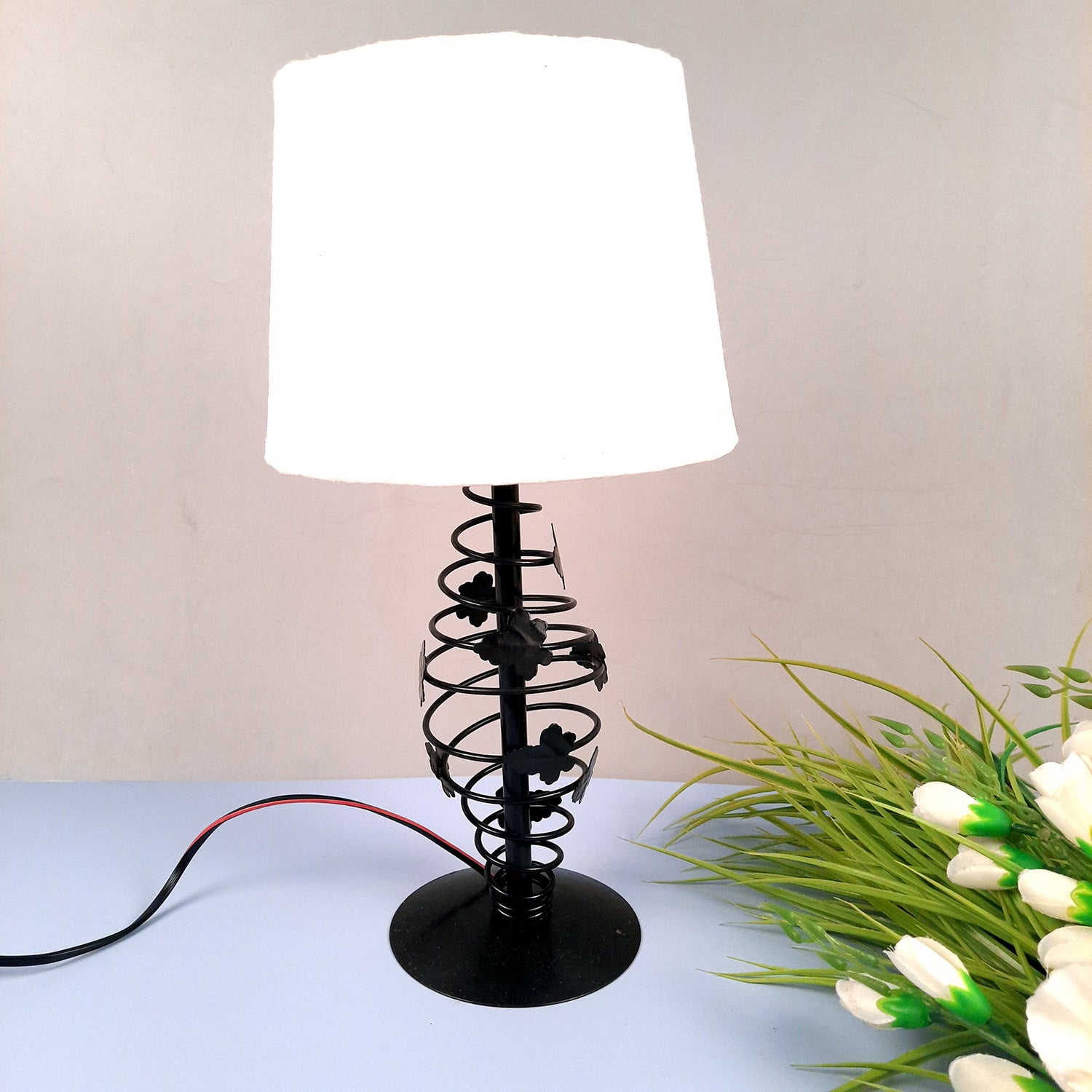 Bedroom Lamp | Side Table Lamp for Living room - 16 Inch