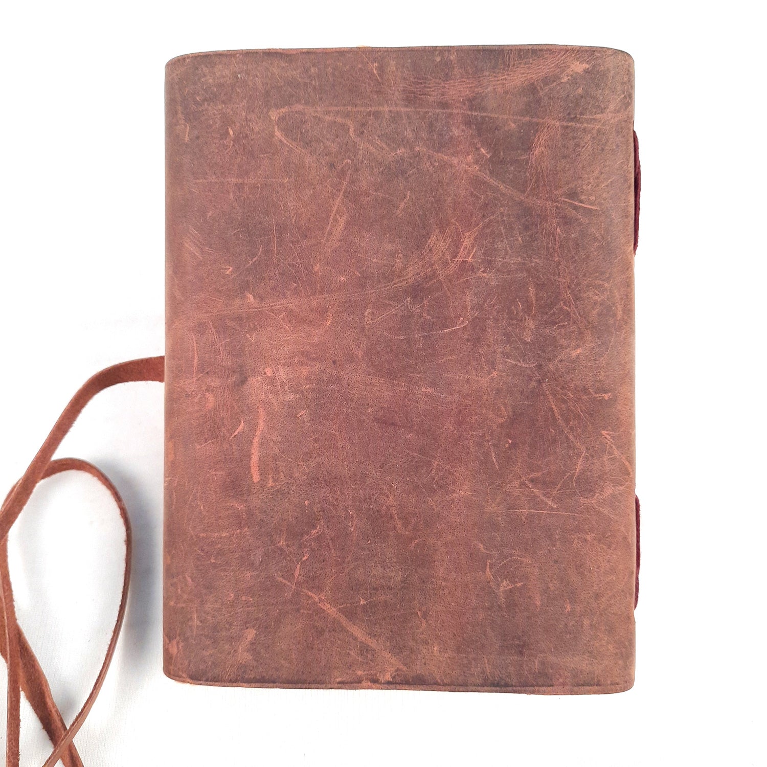 Leather Diary Vintage | Journal Notebook With Handmade Paper | Personal Traveller's Book, Sketchbook - for Writing, Table, Office, Desk, Study, Corporate Gifts | Gift for Him / Her - 7 inch