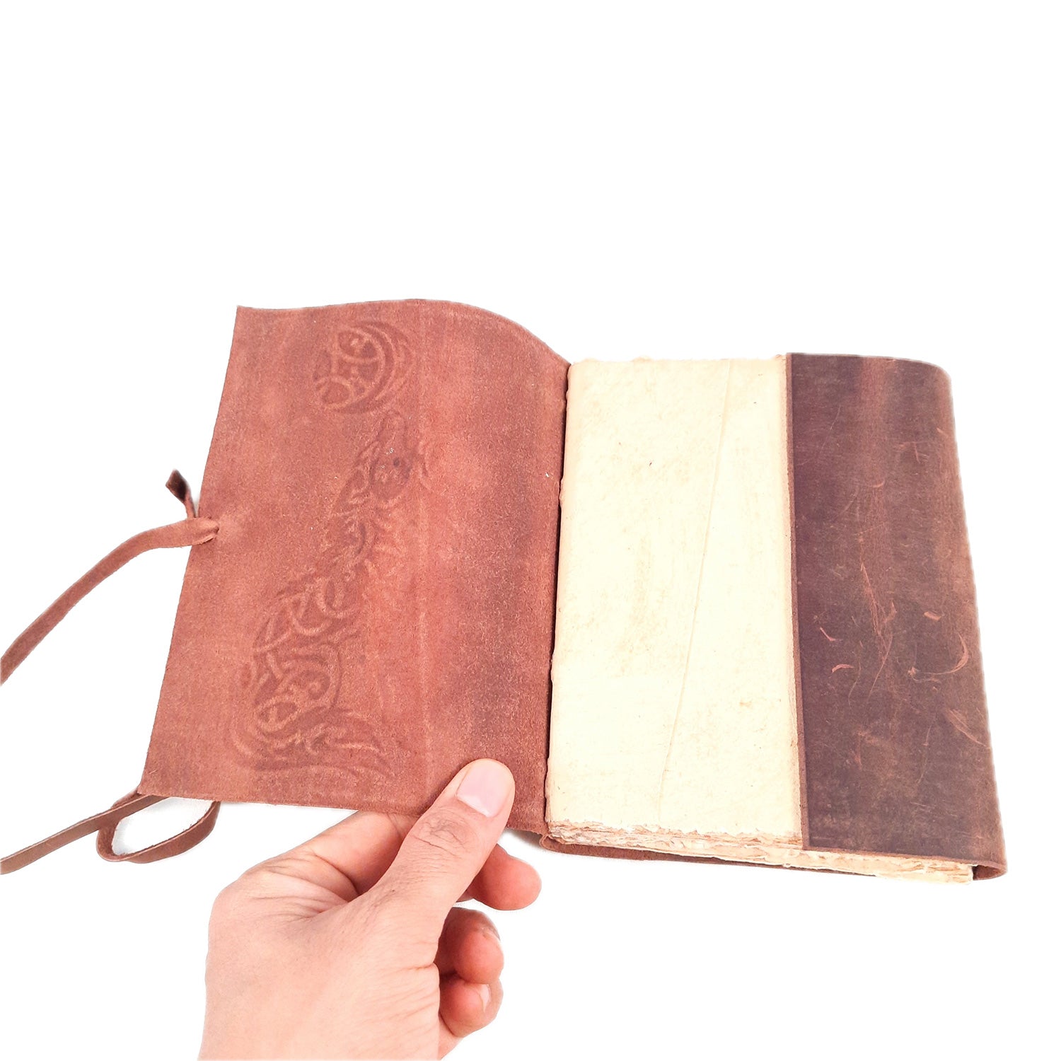 Leather Diary Vintage | Journal Notebook With Handmade Paper | Personal Traveller's Book, Sketchbook - for Writing, Table, Office, Desk, Study, Corporate Gifts | Gift for Him / Her - 7 inch