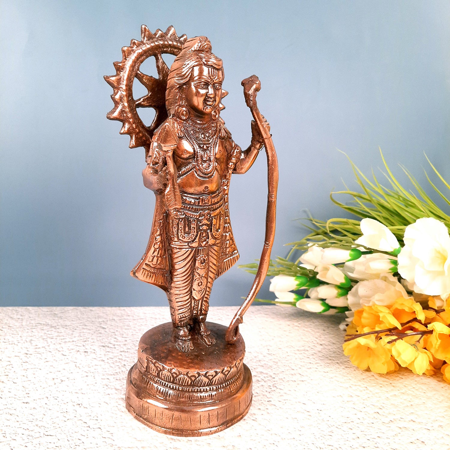 Ram Lalla Idol Statue | Shree Ram Lala Ayodhya Mandir Murti - for Pooja, Home, Temple, Decor & Gift - 13 inch - apkamart