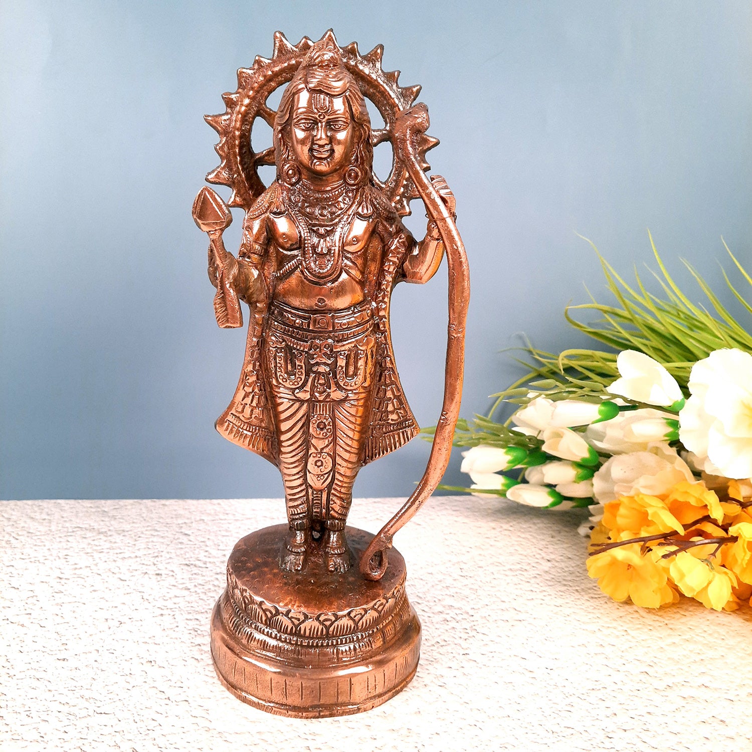 Ram Lalla Idol Statue | Shree Ram Lala Ayodhya Mandir Murti - for Pooja, Home, Temple, Decor & Gift - 13 inch - apkamart