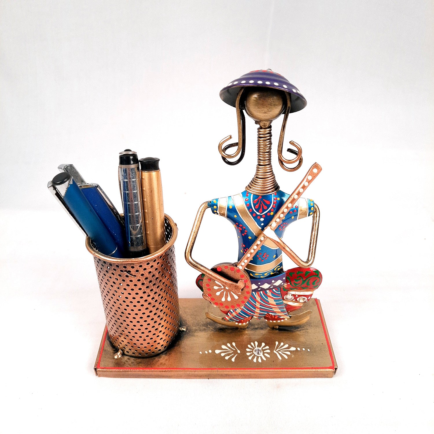 Pen Stand - Musician Design | Multipurpose Organizers | Pencil Holder Stands - For Study Table, Desk, Stationary Gift, Home, Office Decor - 8 Inch - apkamart