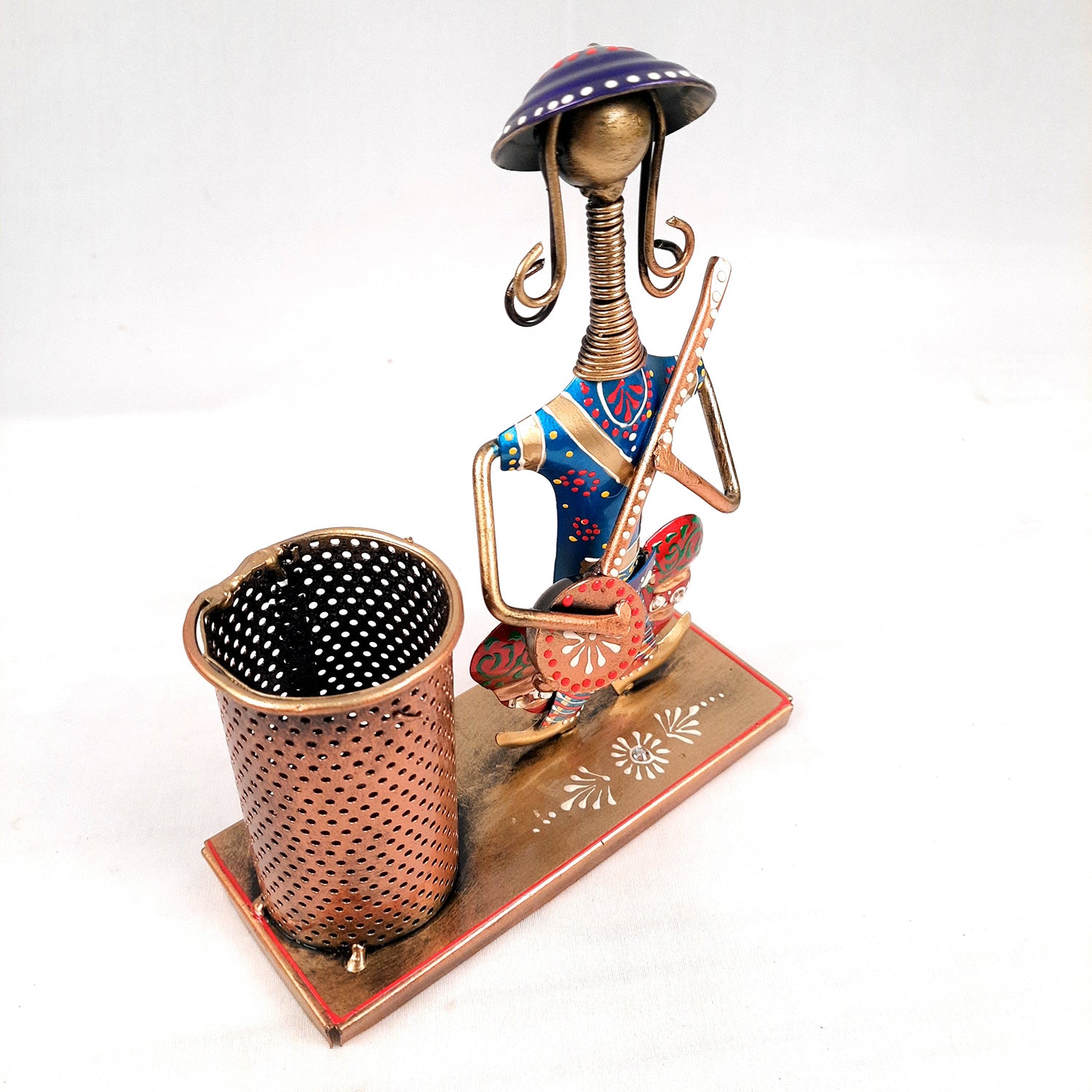 Pen Stand - Musician Design | Multipurpose Organizers | Pencil Holder Stands - For Study Table, Desk, Stationary Gift, Home, Office Decor - 8 Inch - apkamart