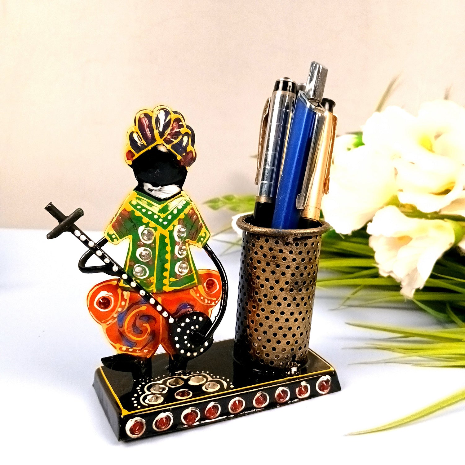 Musician  | Multipurpose Holders Stand - For Stationary Gifts, Table, Desk Organizing, Home, Office Decor & Corporate Gifts - 5 Inch - Apkamart