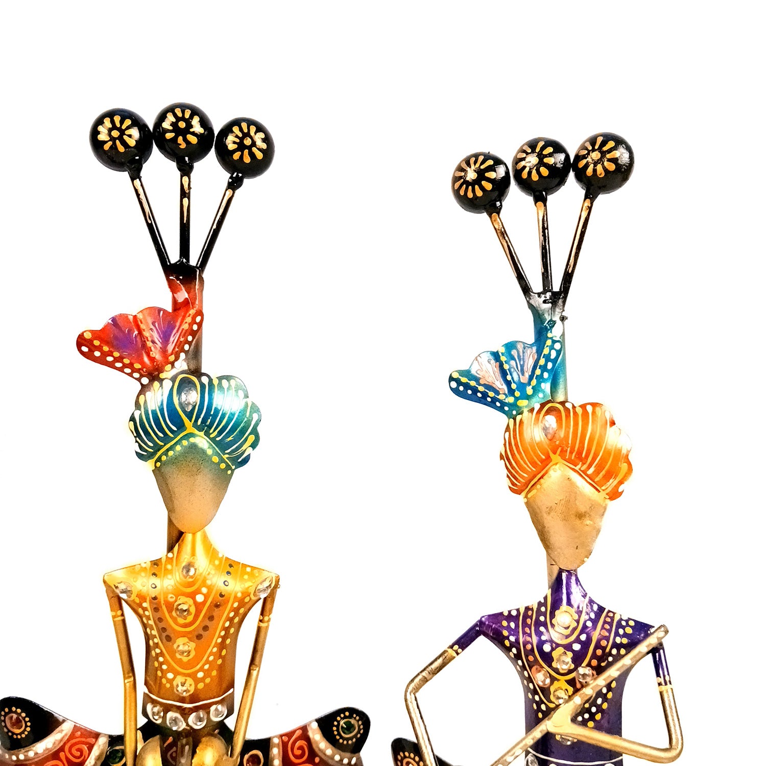 Musician Traditional Showpiece Set | Figurines With Luxurious Finish & Elegant Stone Work - for Home, Bedroom, Living Room, Office, Table Decor & Gifts -13 Inch - Apkamart