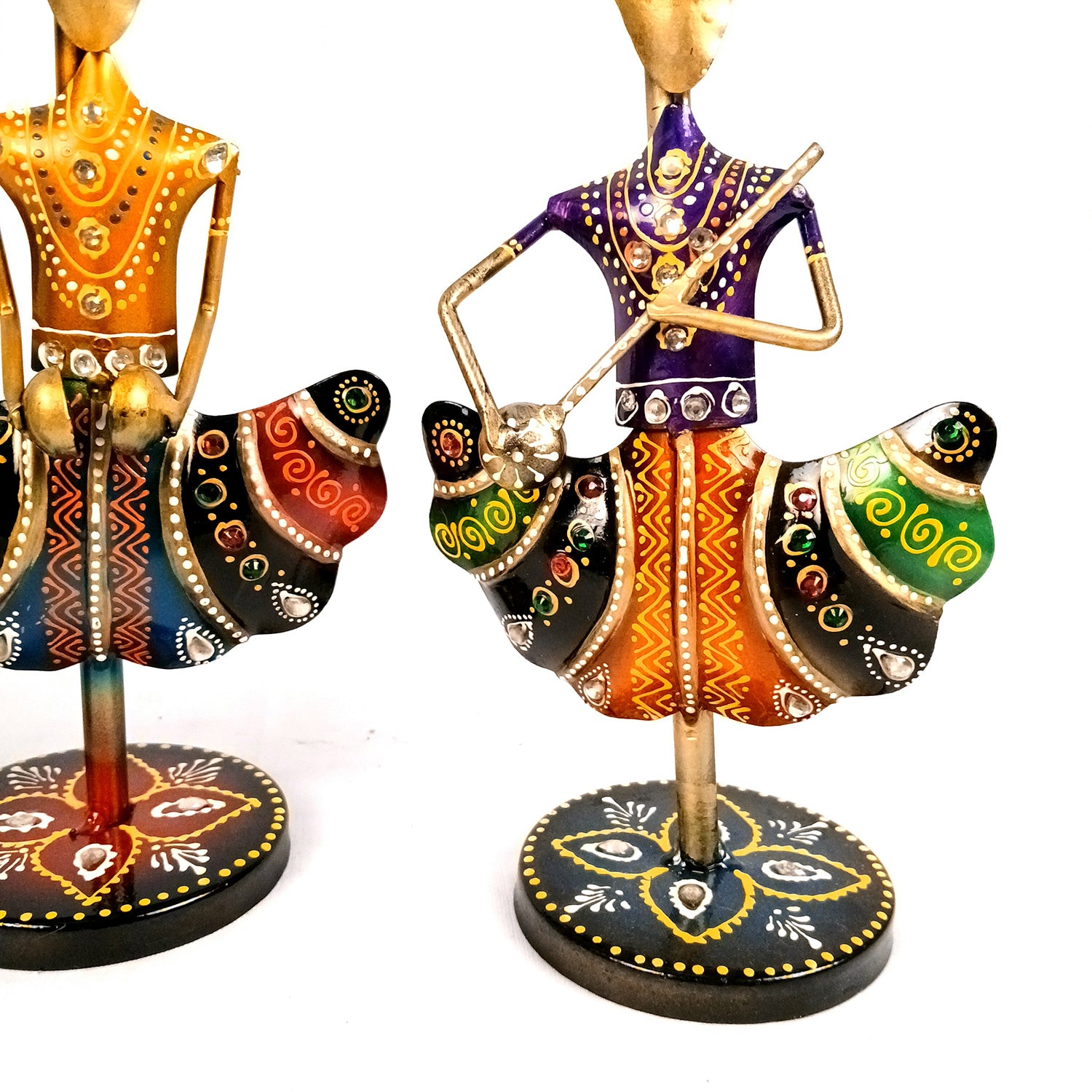 Musician Traditional Showpiece Set | Figurines With Luxurious Finish & Elegant Stone Work - for Home, Bedroom, Living Room, Office, Table Decor & Gifts -13 Inch - Apkamart