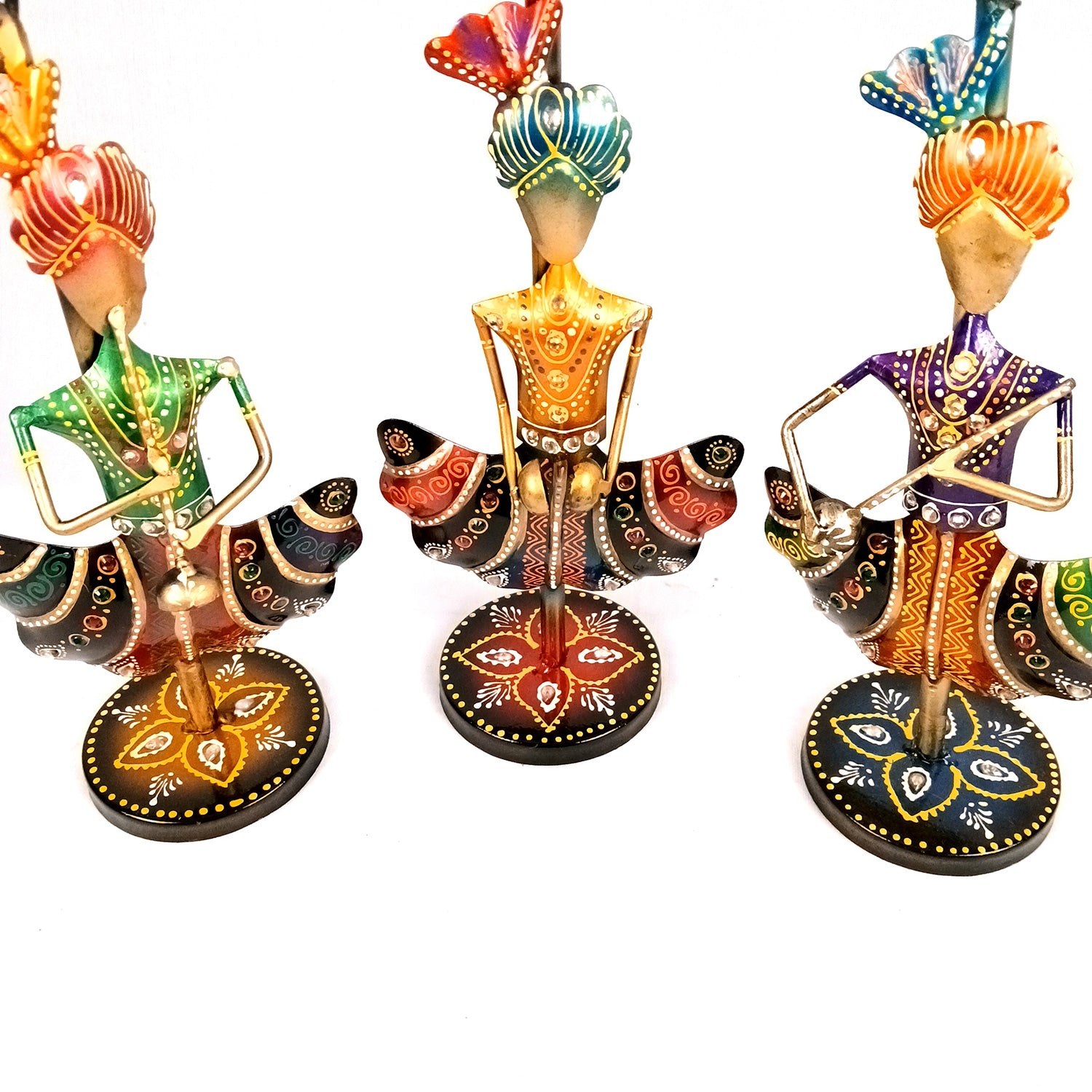 Musician Traditional Showpiece Set | Figurines With Luxurious Finish & Elegant Stone Work - for Home, Bedroom, Living Room, Office, Table Decor & Gifts -13 Inch - Apkamart