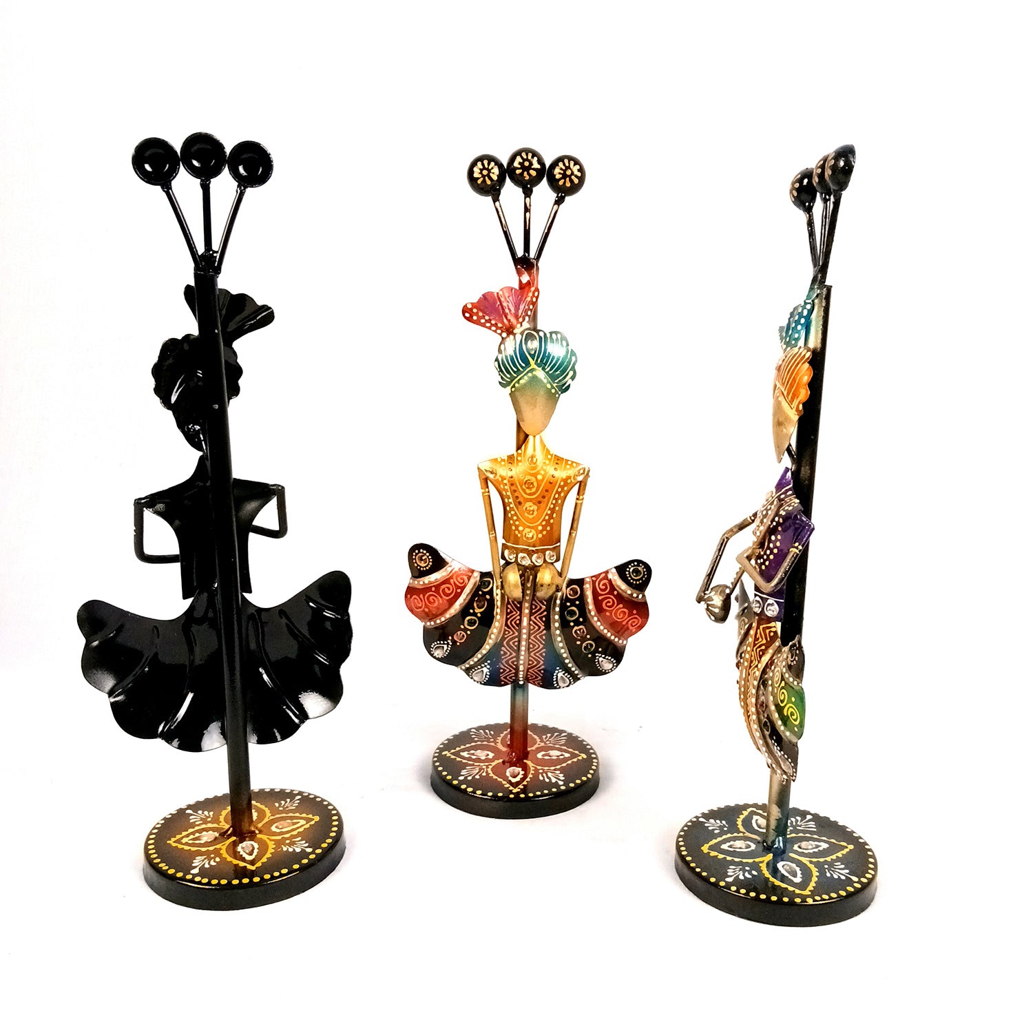 Musician Traditional Showpiece Set | Figurines With Luxurious Finish & Elegant Stone Work - for Home, Bedroom, Living Room, Office, Table Decor & Gifts -13 Inch - Apkamart