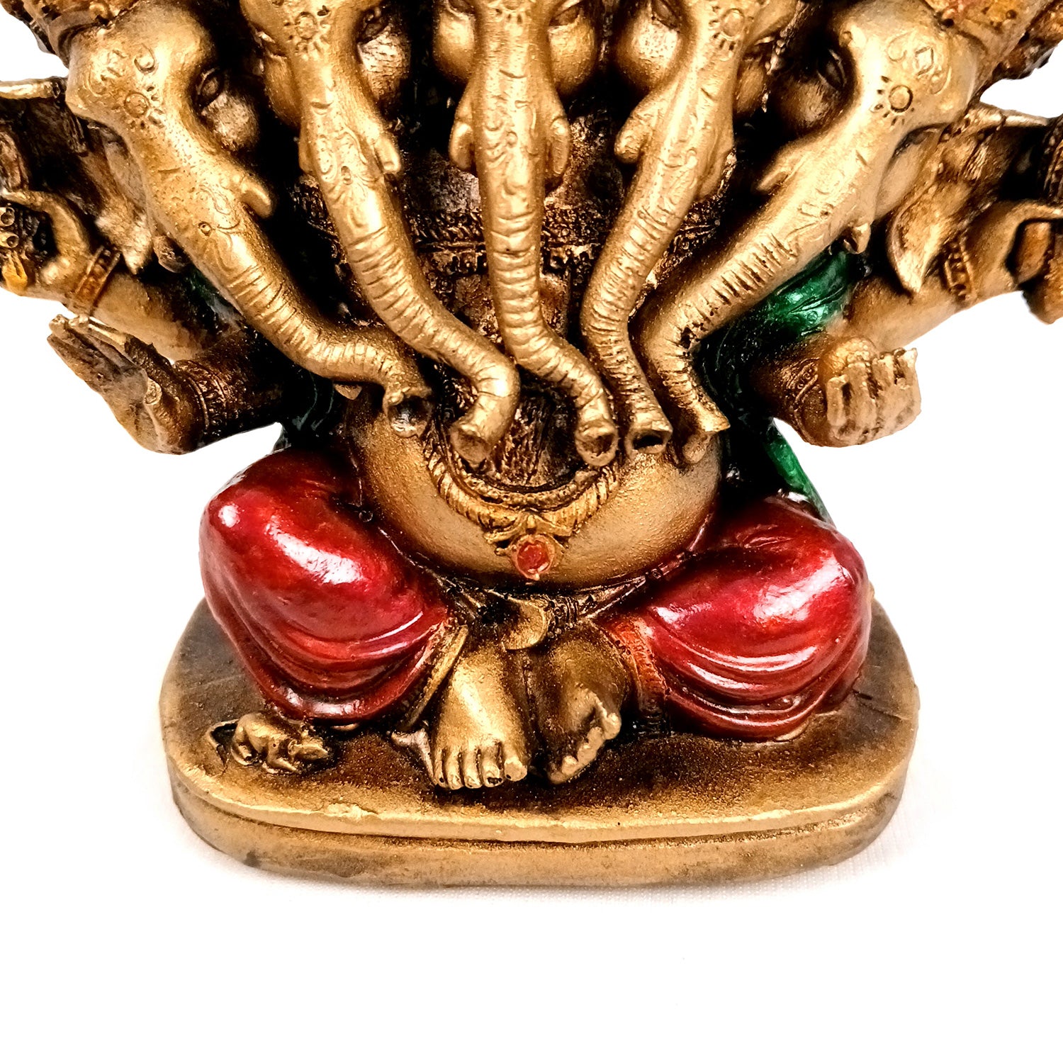 Panchmukhi Ganesh Idol | Lord Ganesha Statue Murti - for Puja, Home & Entrance Living Room Decor & Gift - 5 Inch - Apkamart