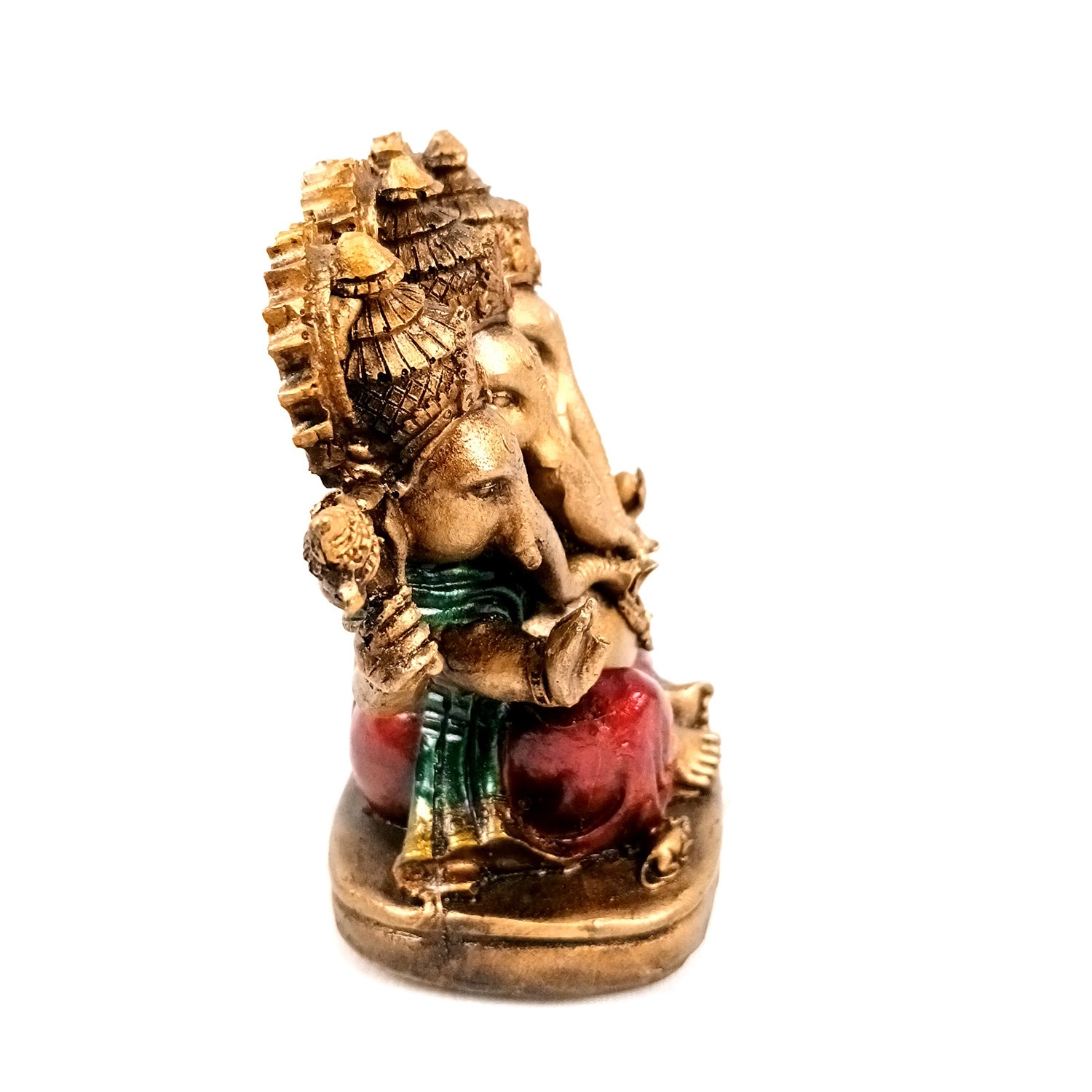 Panchmukhi Ganesh Idol | Lord Ganesha Statue Murti - for Puja, Home & Entrance Living Room Decor & Gift - 5 Inch - Apkamart