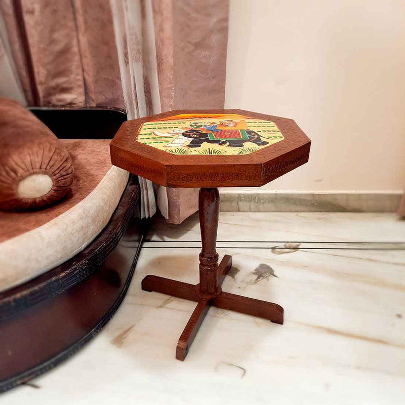 Wooden Side Table Home Office Decor