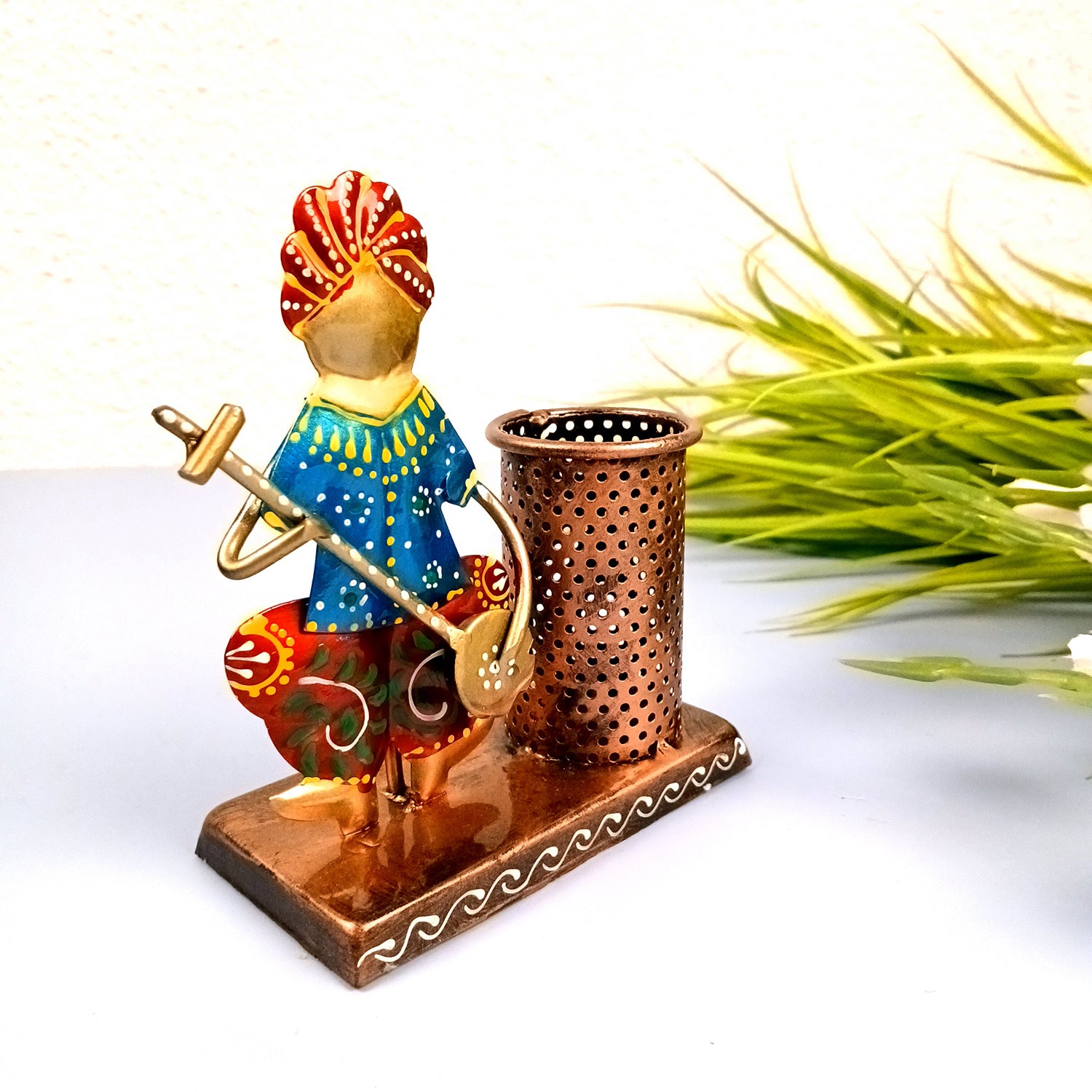 Pen Pencil Holder - Musician Design |Multipurpose Cutlery Holders - For Study Table, Desk, Stationary, Office, Dining Table, Kitchen, Home Decor - 5 Inch - Apkamart