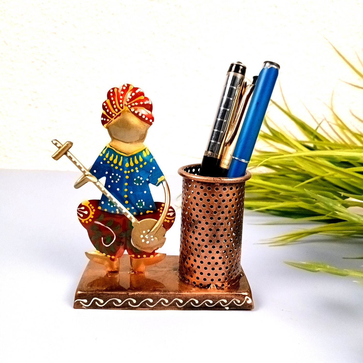 Pen Pencil Holder - Musician Design |Multipurpose Cutlery Holders - For Study Table, Desk, Stationary, Office, Dining Table, Kitchen, Home Decor - 5 Inch - Apkamart