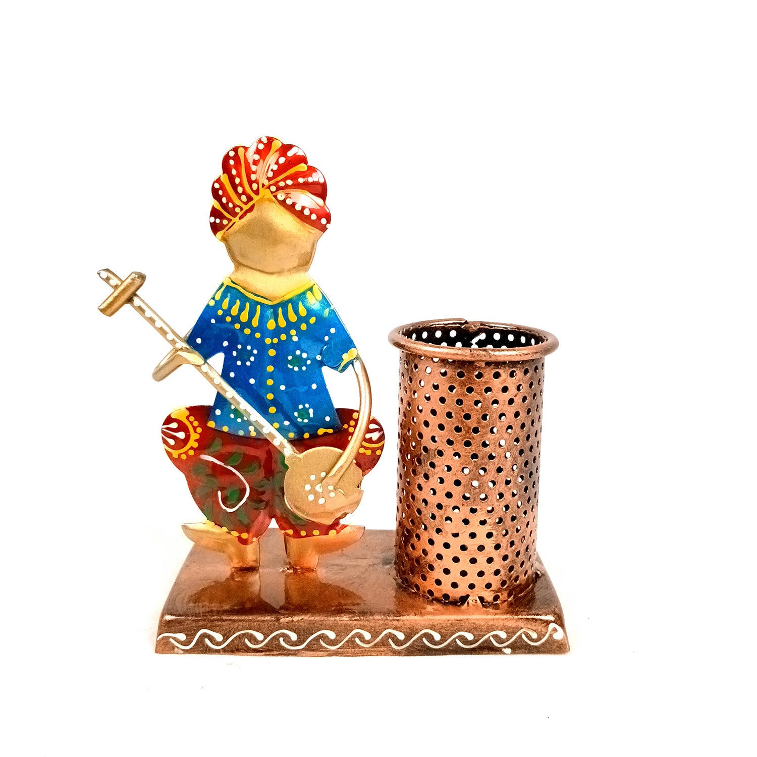 Pen Pencil Holder - Musician Design |Multipurpose Cutlery Holders - For Study Table, Desk, Stationary, Office, Dining Table, Kitchen, Home Decor - 5 Inch - Apkamart