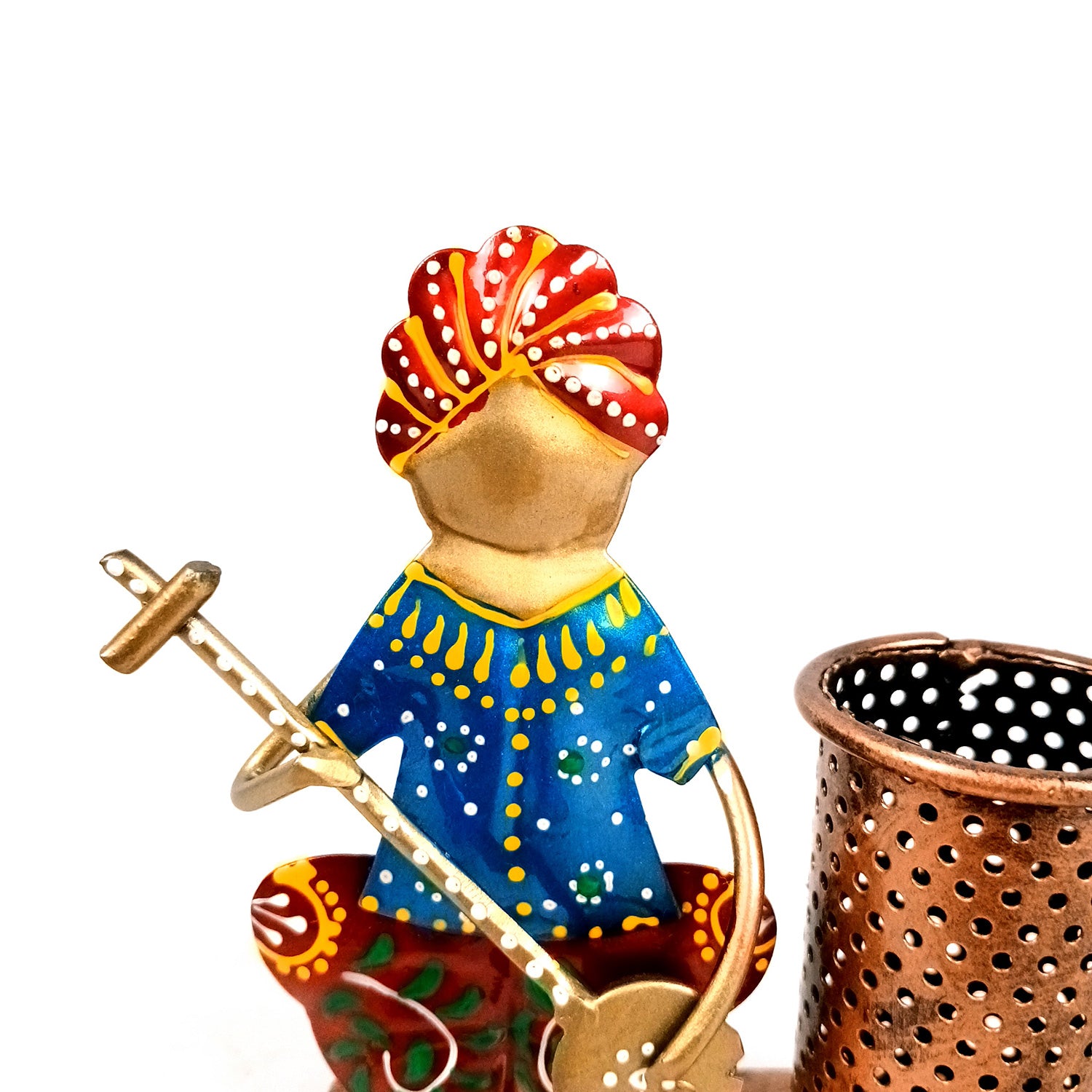 Pen Pencil Holder - Musician Design |Multipurpose Cutlery Holders - For Study Table, Desk, Stationary, Office, Dining Table, Kitchen, Home Decor - 5 Inch - Apkamart