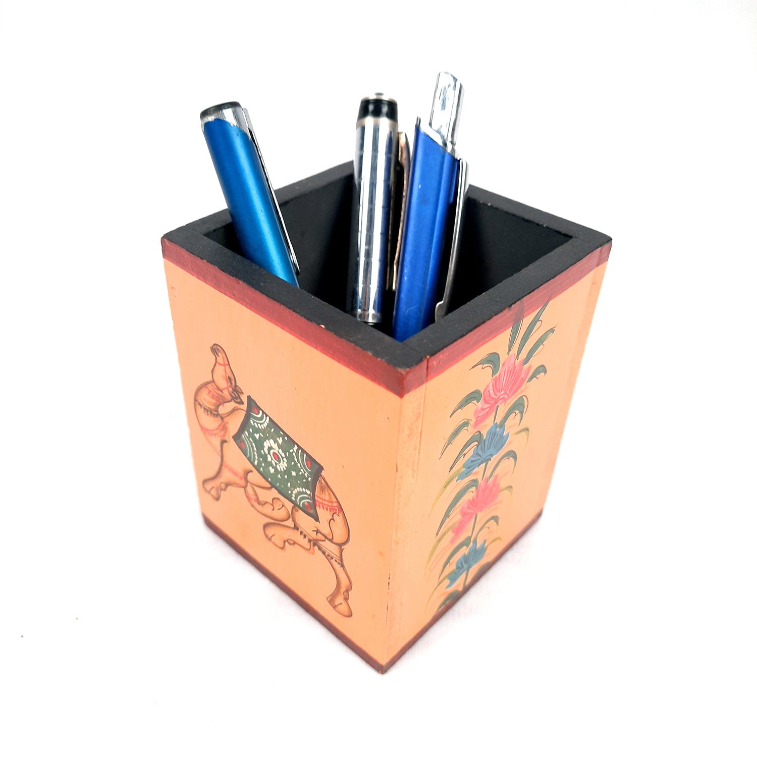 Pen Holder | Stationary Organizers | Wooden Pencil Stands | Multipurpose Holders Stand - For Table, Desk Organizing, Home, Office Decor & Corporate Gifts - apkamart #Style_Design 2