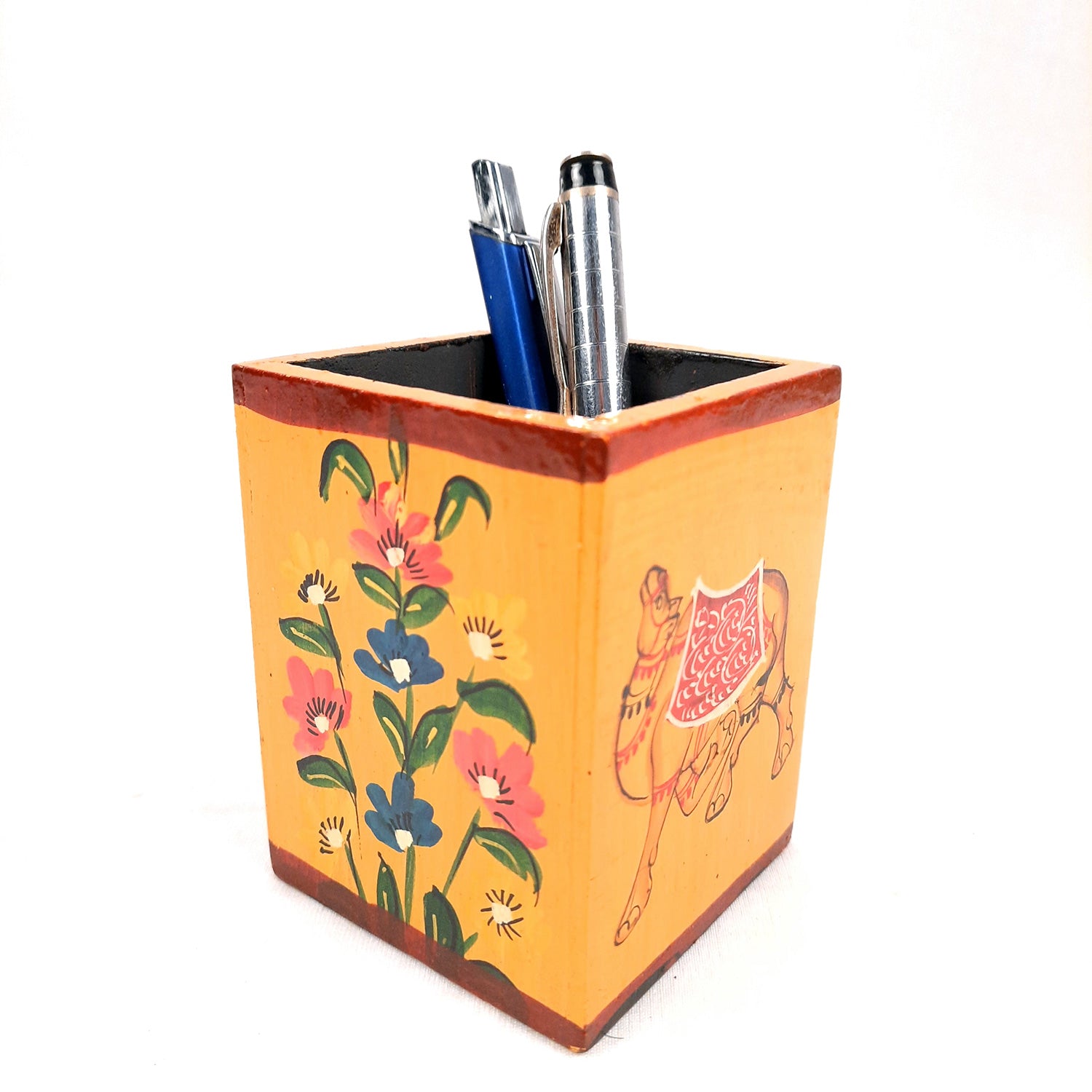 Pen Holder | Stationary Organizers | Wooden Pencil Stands | Multipurpose Holders Stand - For Table, Desk Organizing, Home, Office Decor & Corporate Gifts - apkamart #Style_Design 1