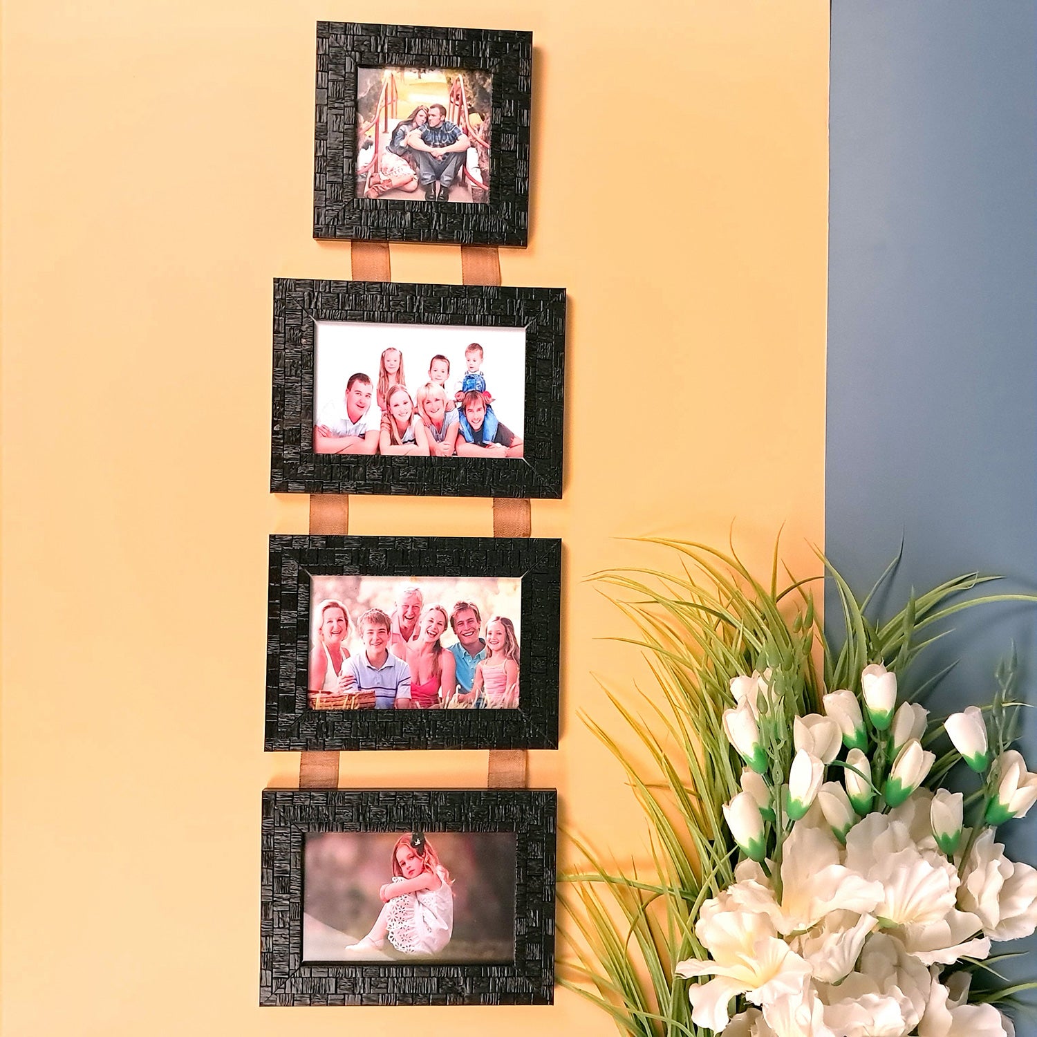 Photo Frame For Wall Hanging | Picture Frames Collage for 3 Photos - for Home, Wall Décor, Bedroom, Office, Living Room & Gifts - Apkamart #Style_Design 2