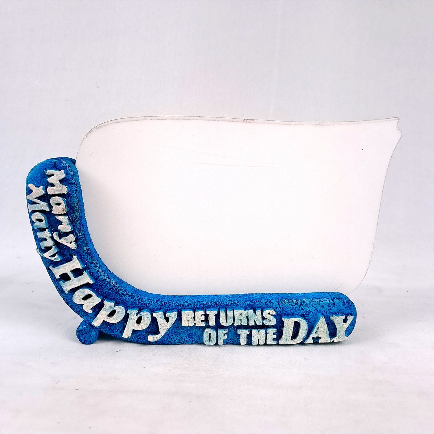 Photo Frame | DIY Table Top Photo Stand for Collage Making - Happy Birthday Design | Sublimation Friendly - For Kids Art & Craft, Birthday, Home and Decor - Apkamart #Color_Blue