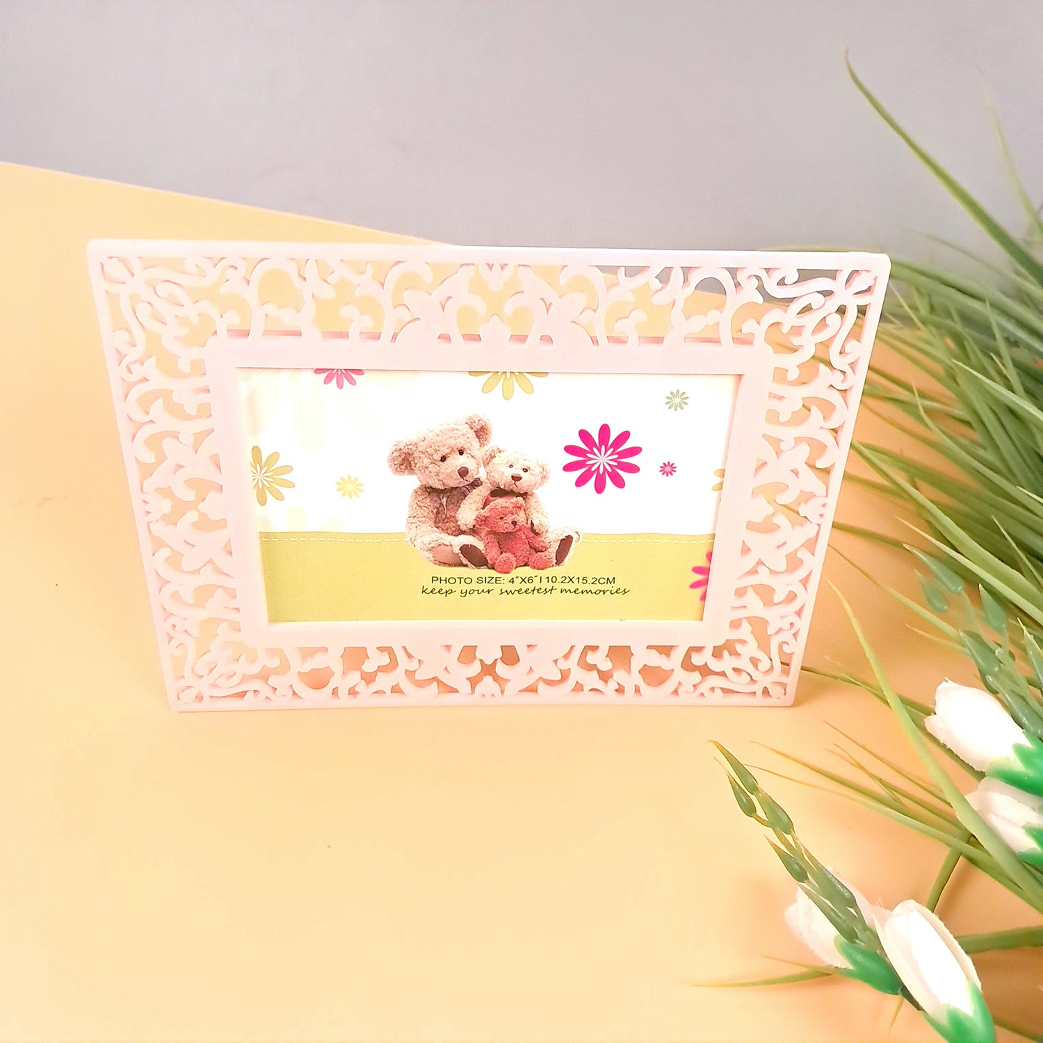 Flower Photo Frame - For Living Room Decor & Gifts - 7 Inch - apkamart